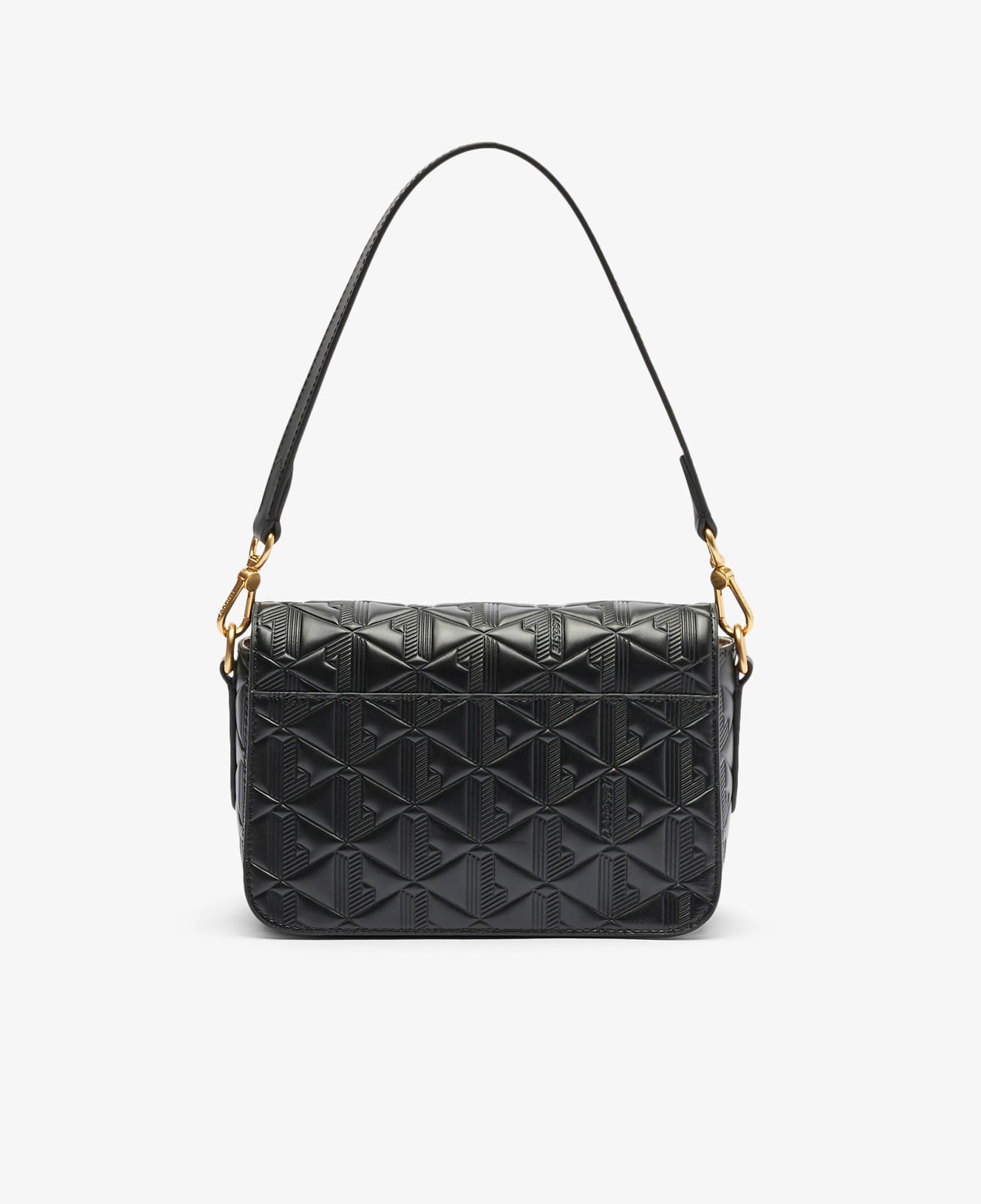 Lacoste Maheki Kadın Monogram Deri Siyah Omuz Çantası