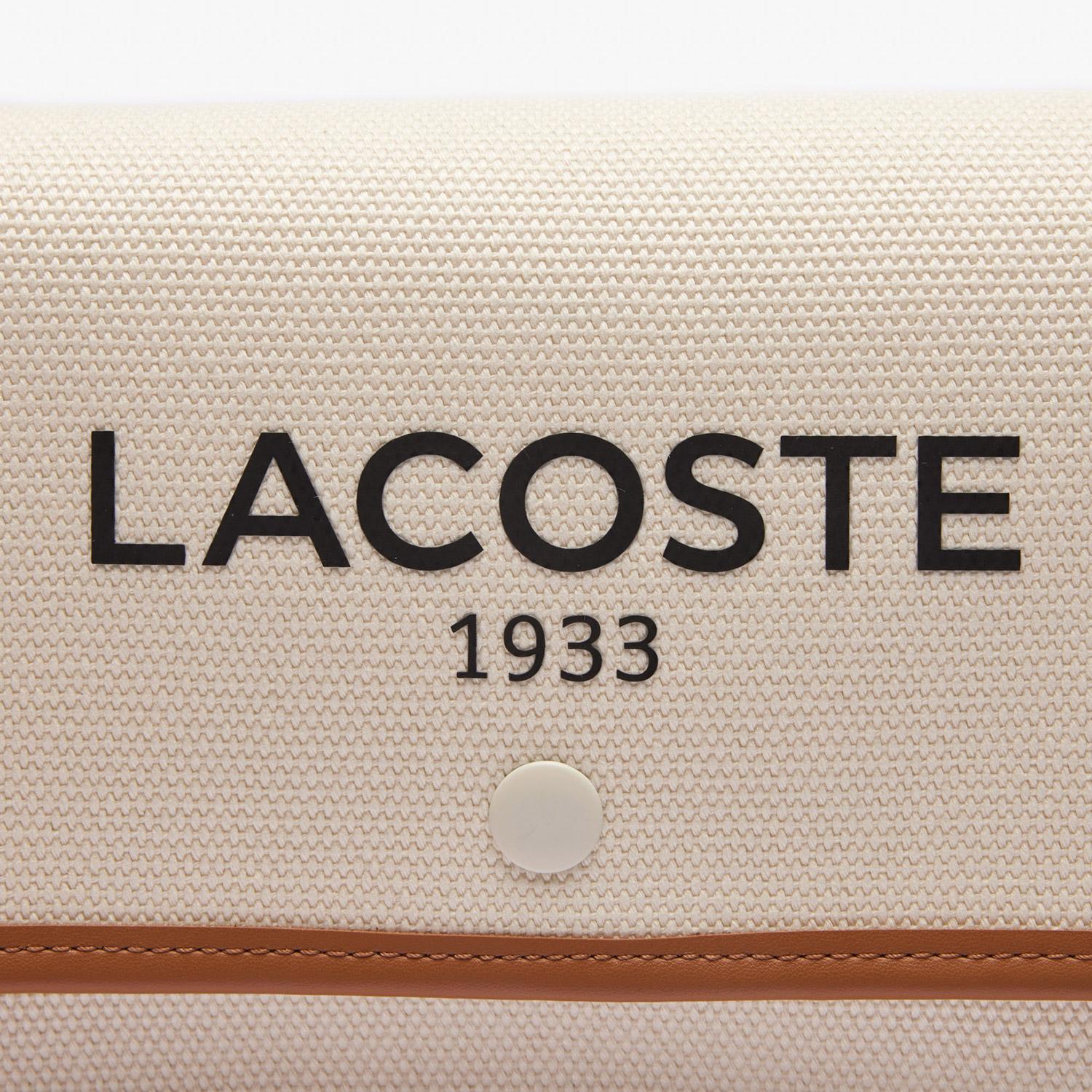 Lacoste Heritage Canvas Kadın Bej Postacı Çantası