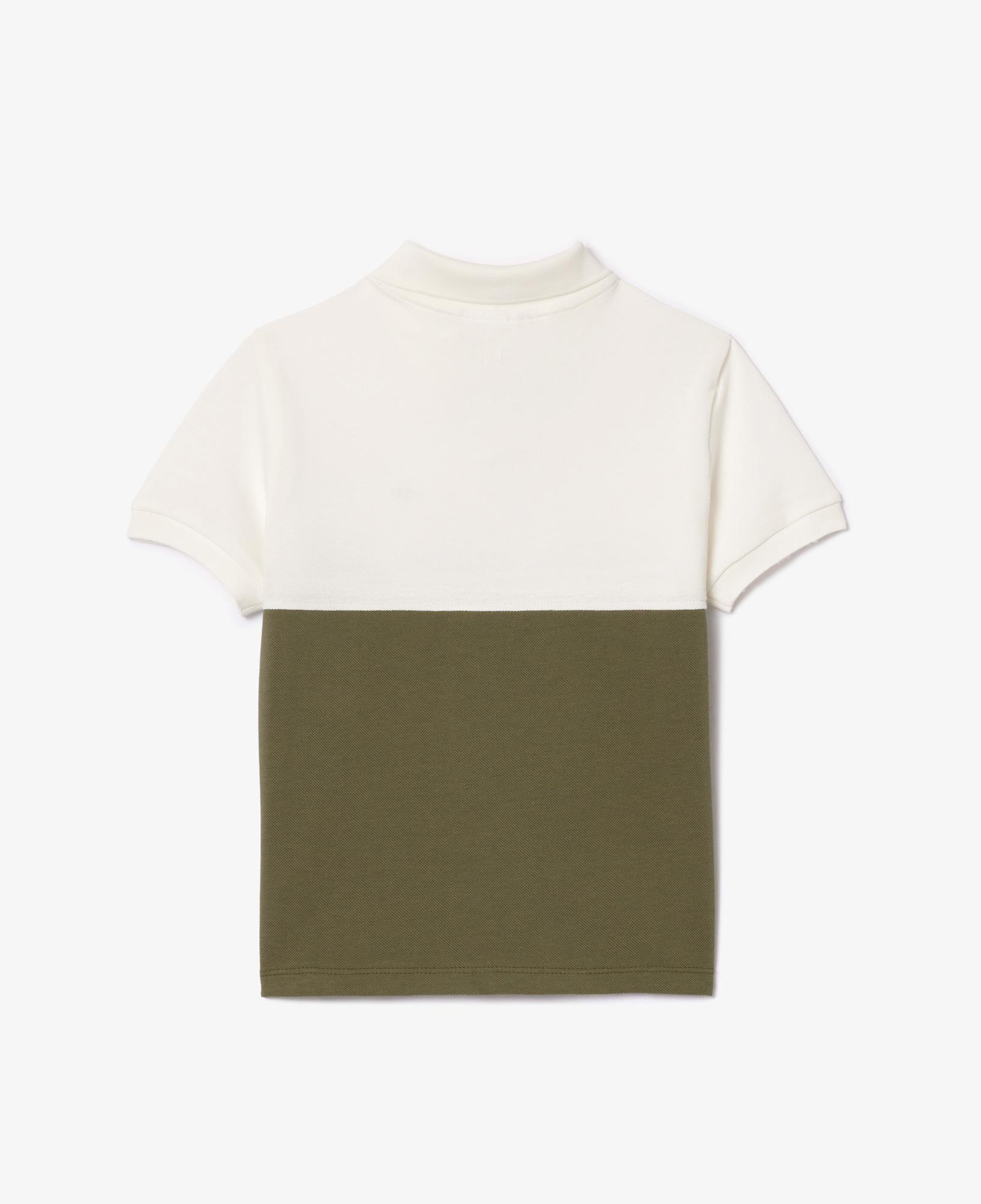 Lacoste Çocuk Renk Bloklu Beyaz Polo