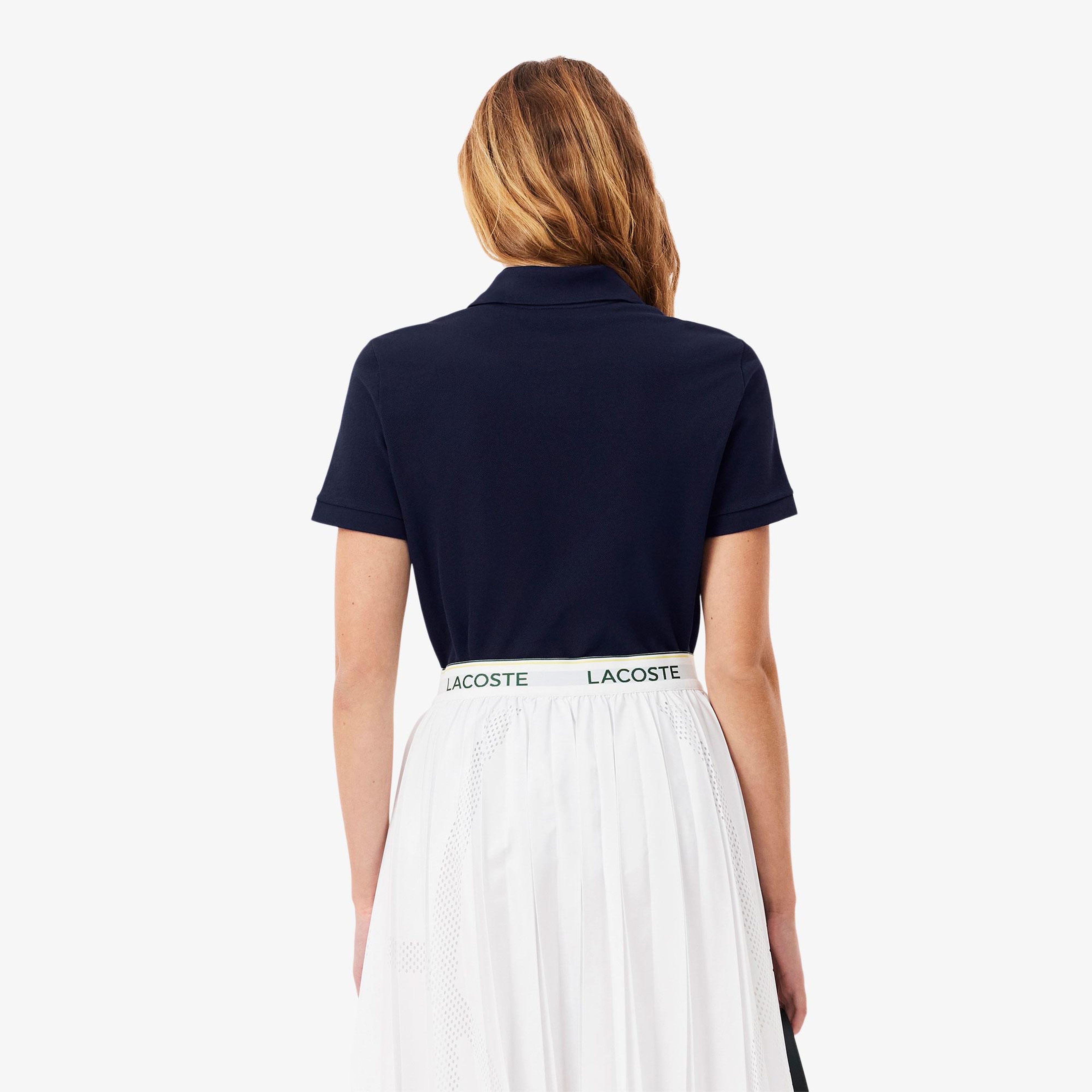 Lacoste Kadın Regular Fit Lacivert Polo