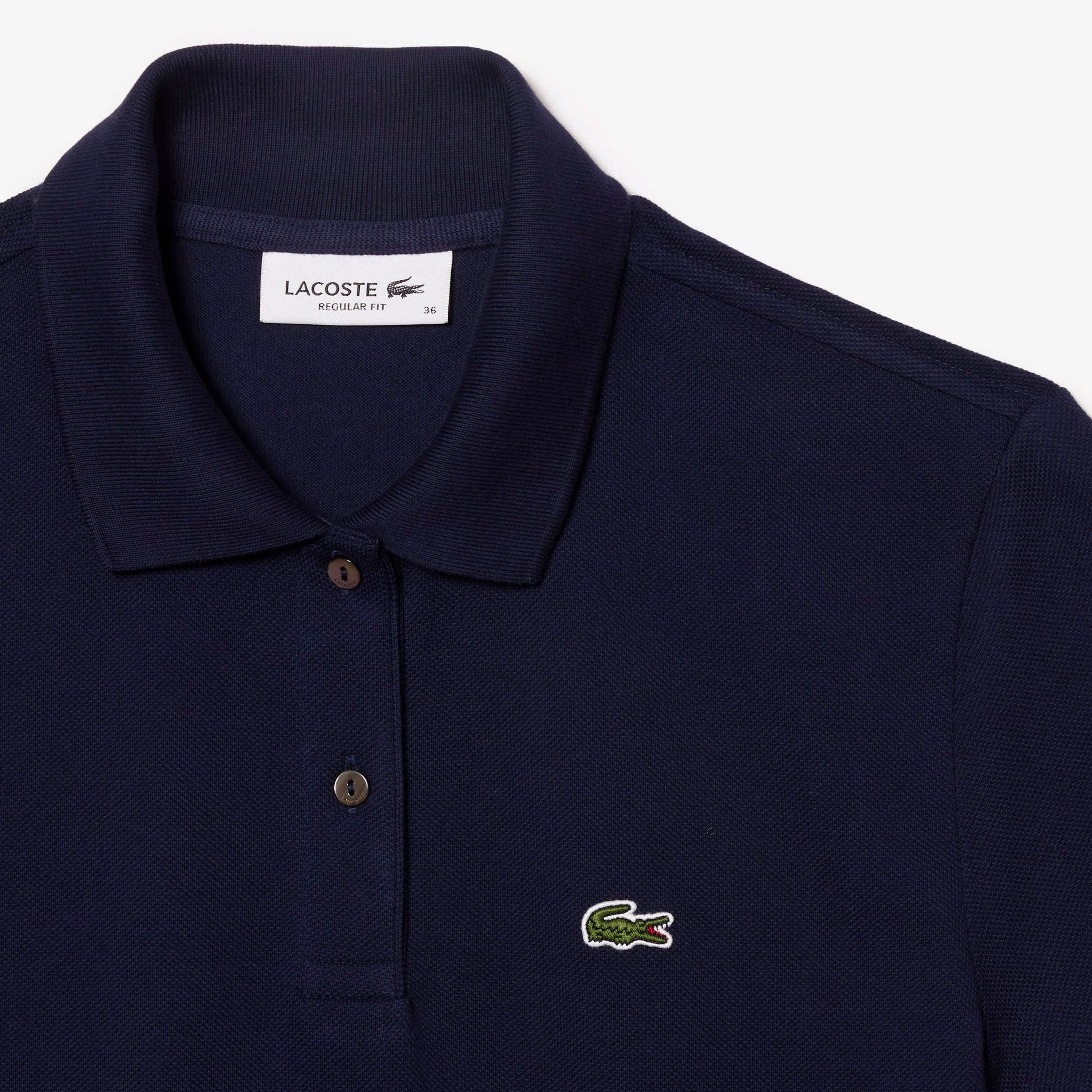 Lacoste Kadın Regular Fit Lacivert Polo