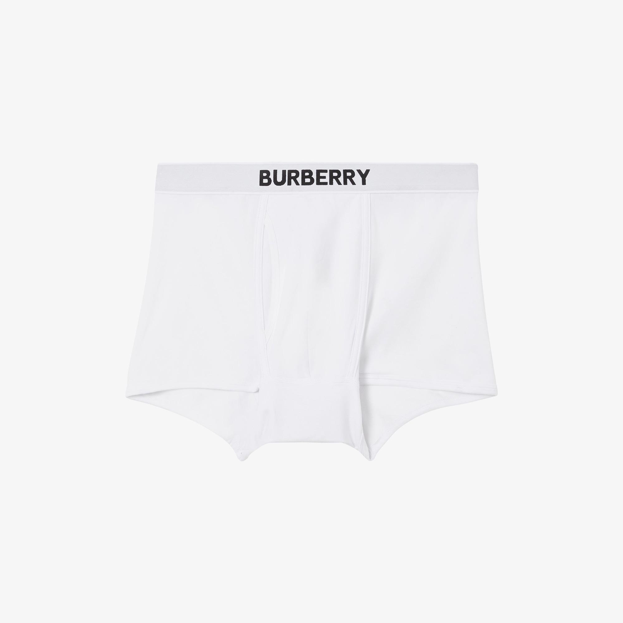 Burberry Pamuklu Erkek Beyaz Boxer