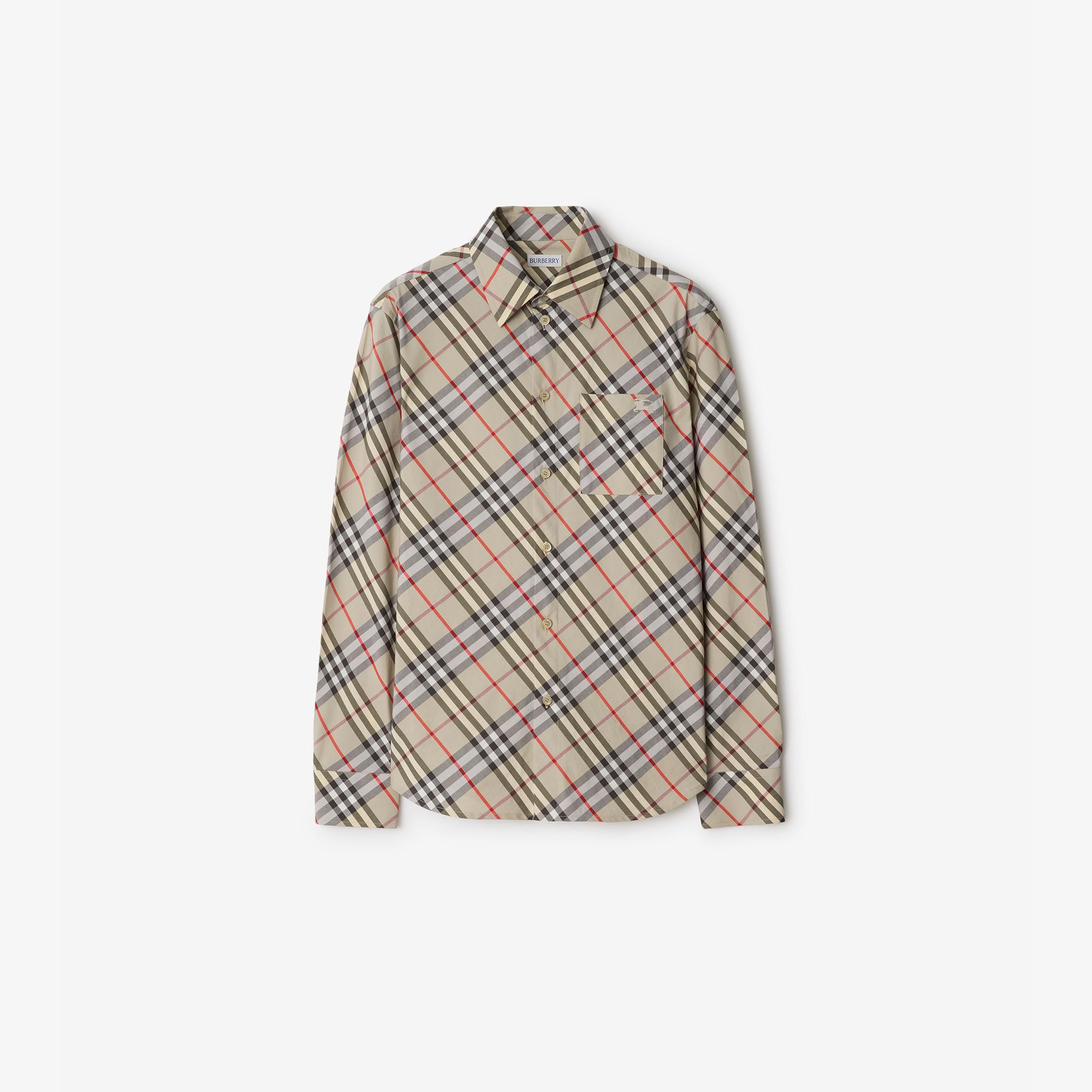 Burberry Kadın Krem Gömlek