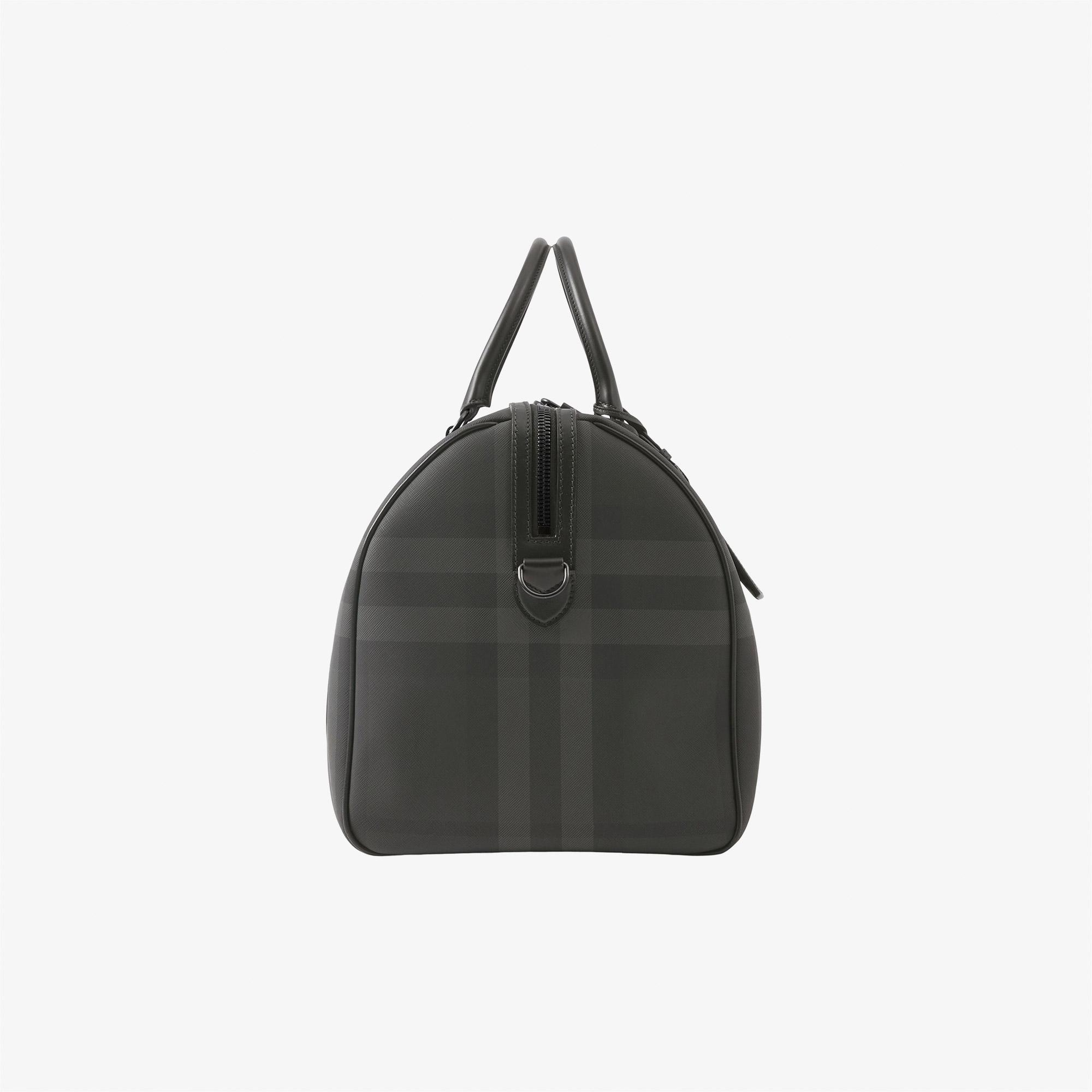 Burberry Boston Valiz Erkek Gri El Çantası