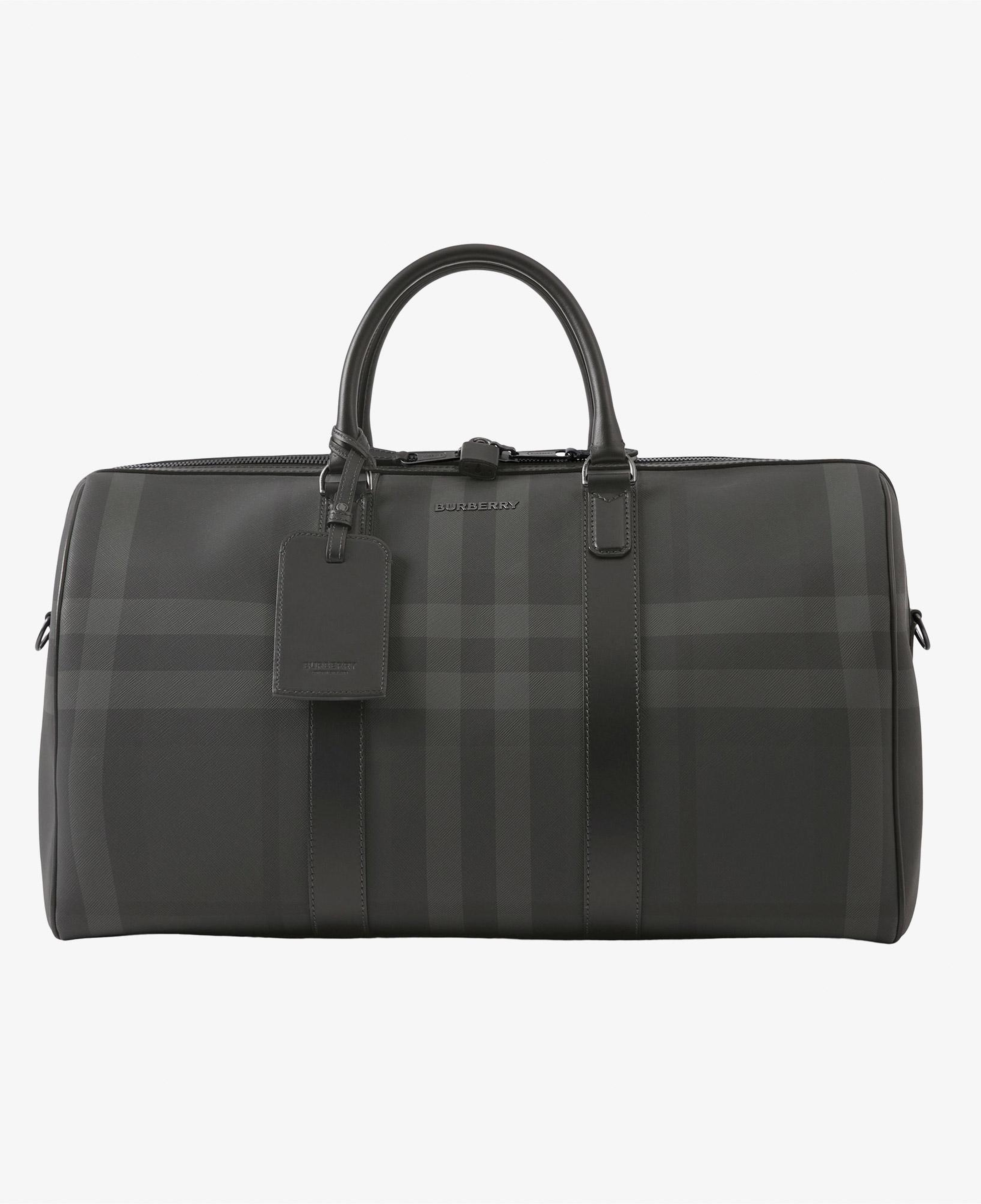 Burberry Boston Valiz Erkek Gri El Çantası