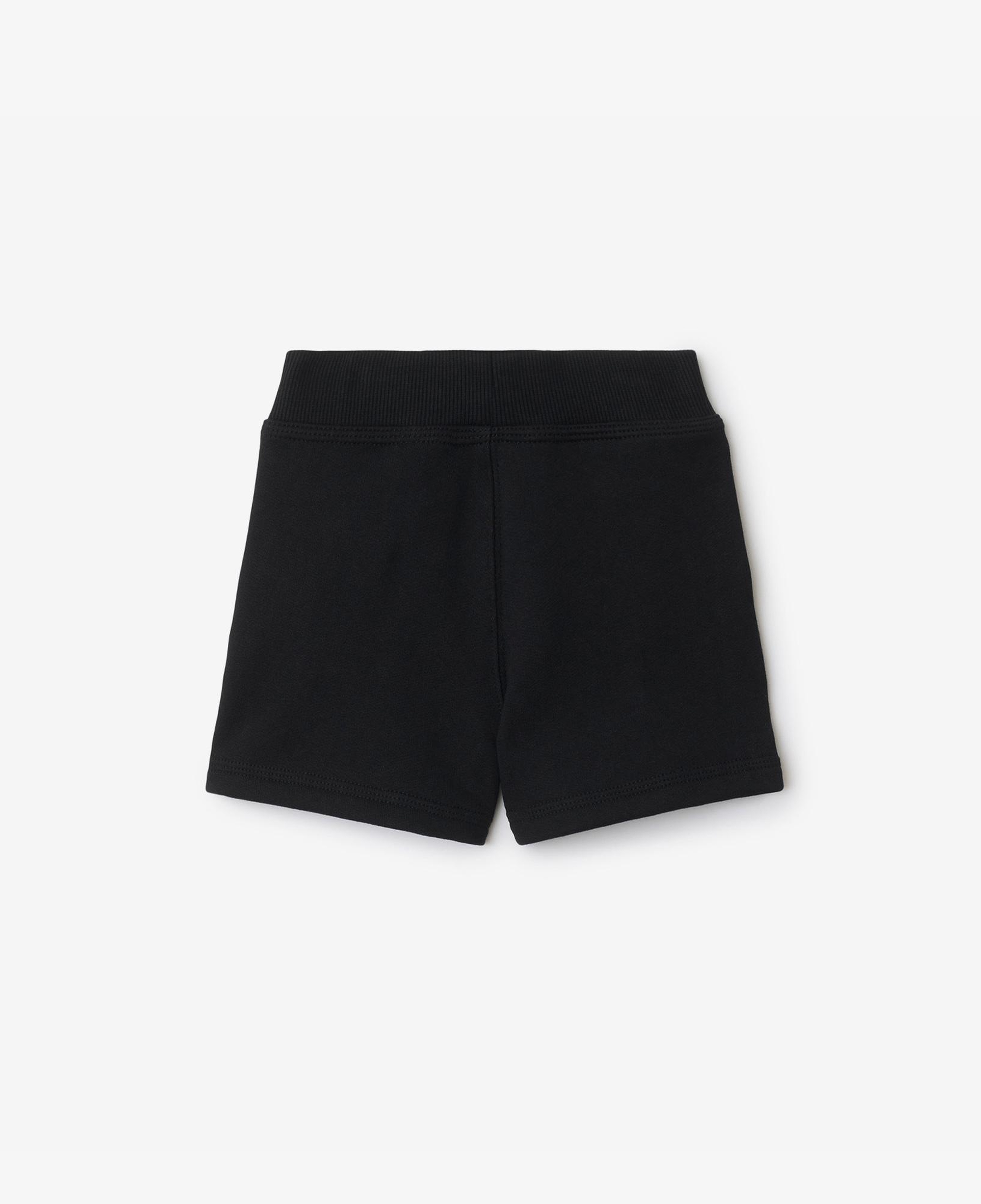 Burberry Benny Check Trim Cotton Çocuk Siyah Şort