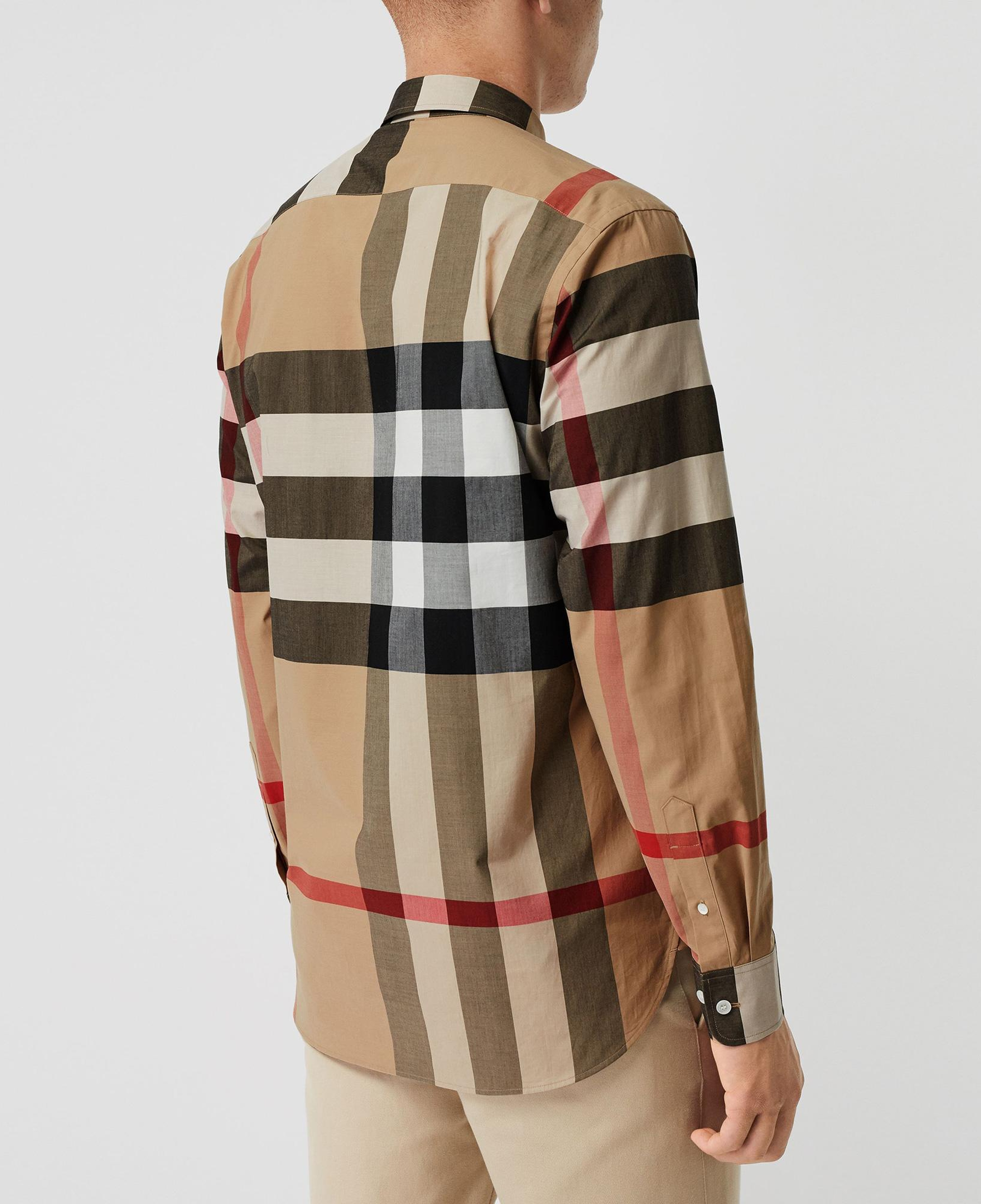 Burberry Windsor Stretch Cotton Erkek Bej Gömlek