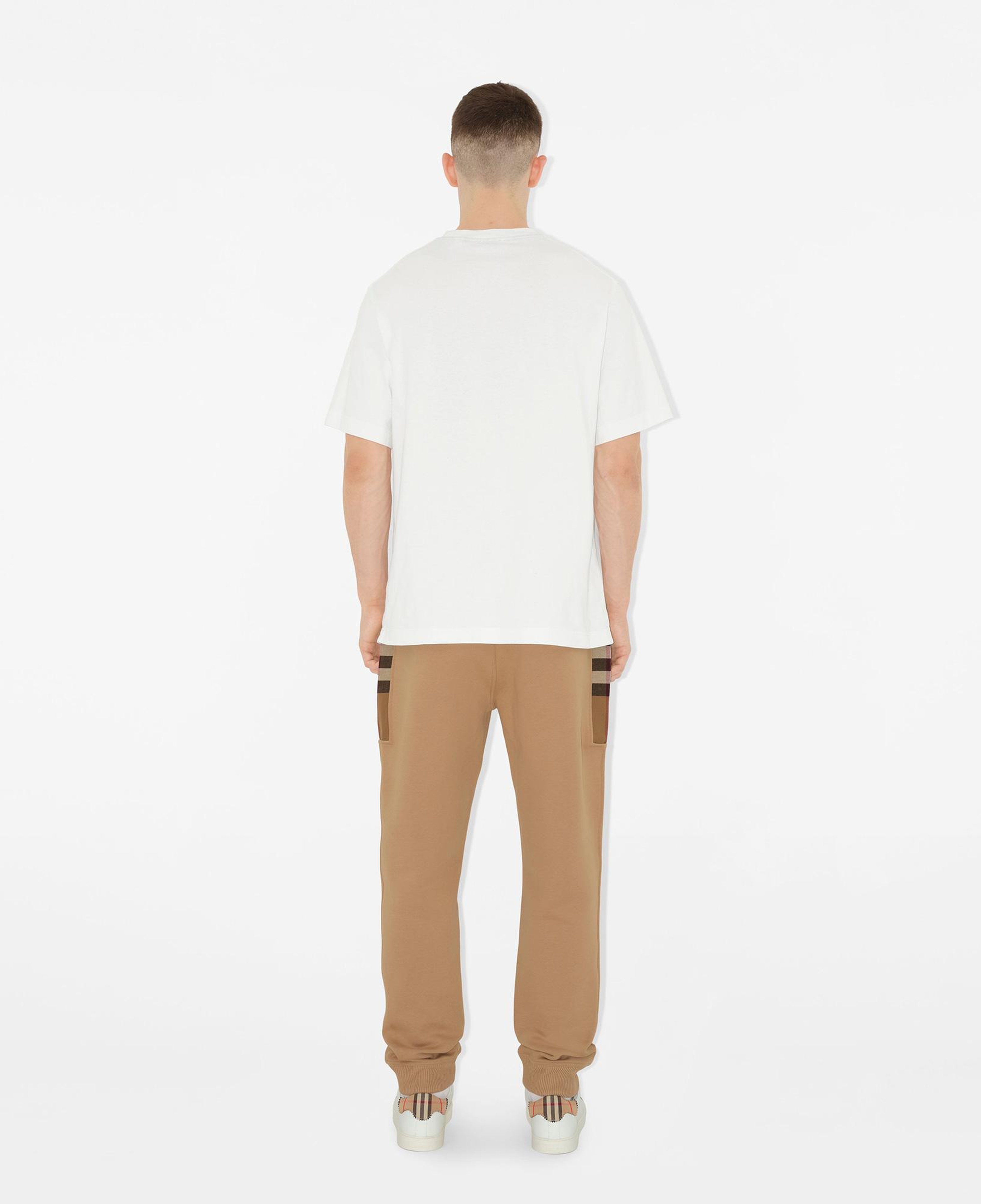 Burberry Check Panel Pamuk Karışımlı Erkek Bej Pantolon