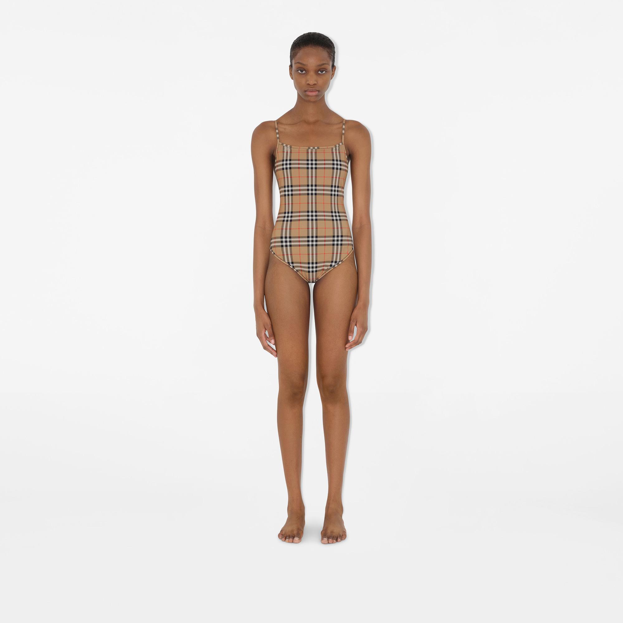 Burberry Check Kadın Bej Mayo