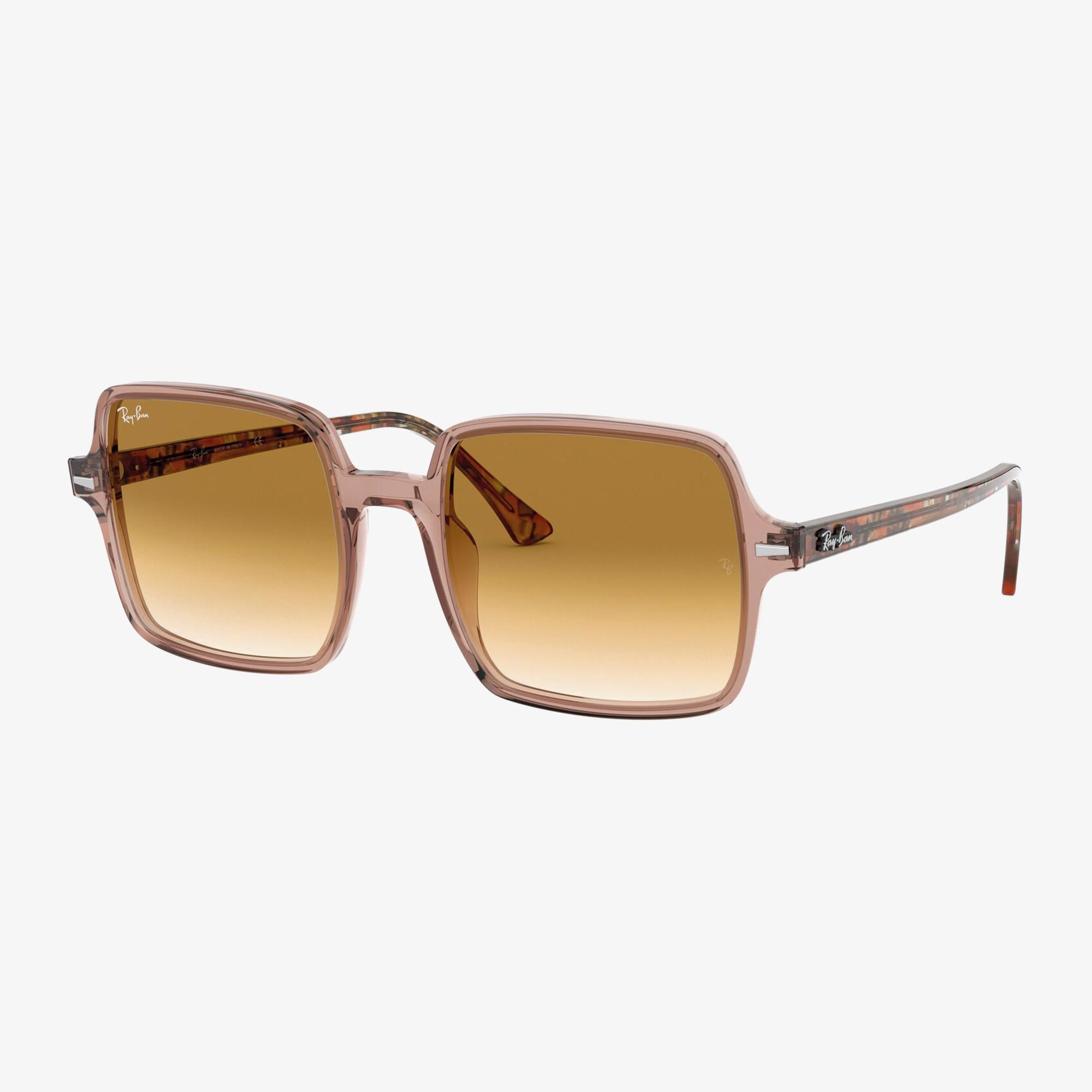 RAY-BAN 0RB1973 Square II Kadın Light Kahverengi Havana Güneş Gözlüğü