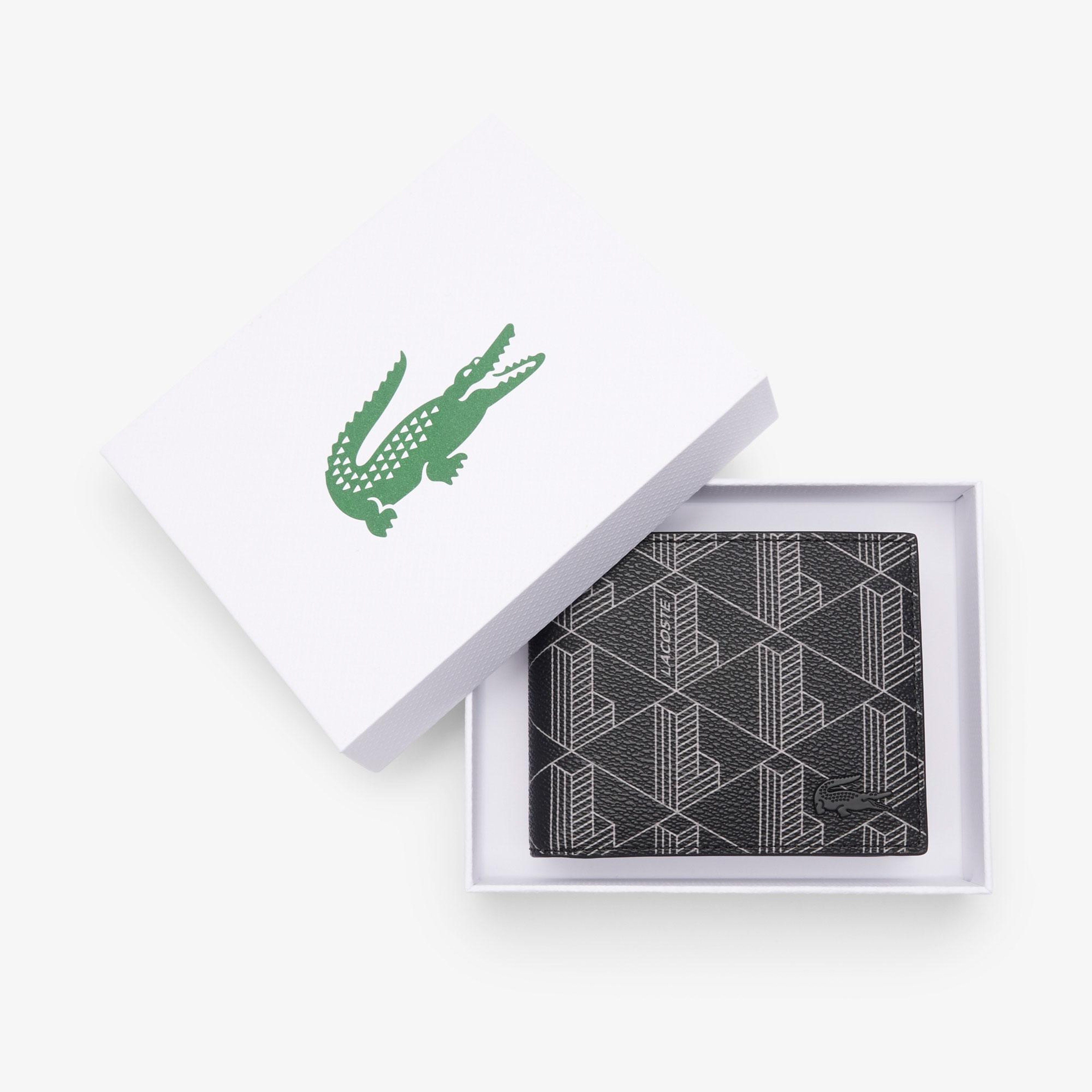 Lacoste The Blend Erkek Monogram Siyah Cüzdan