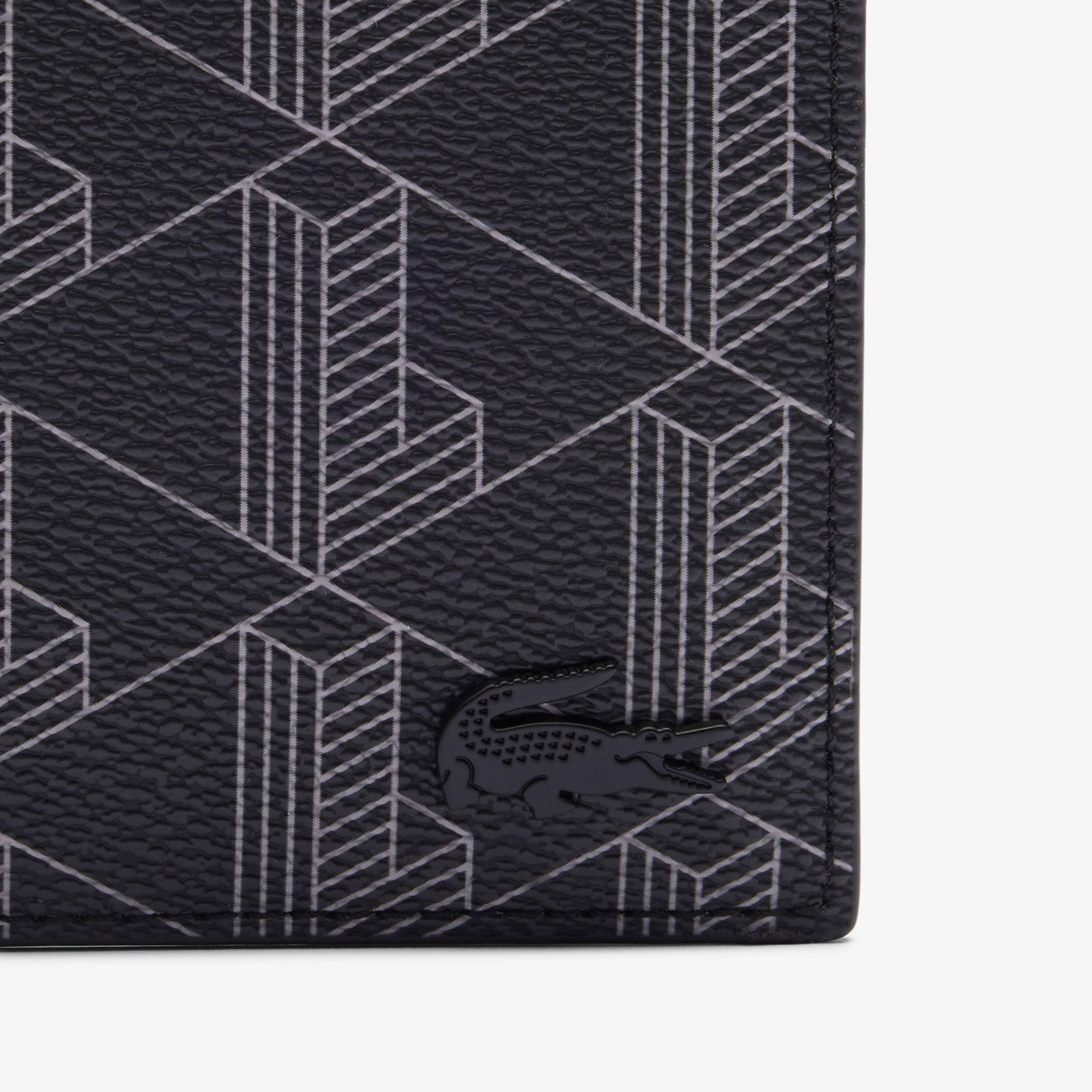 Lacoste The Blend Erkek Monogram Siyah Cüzdan