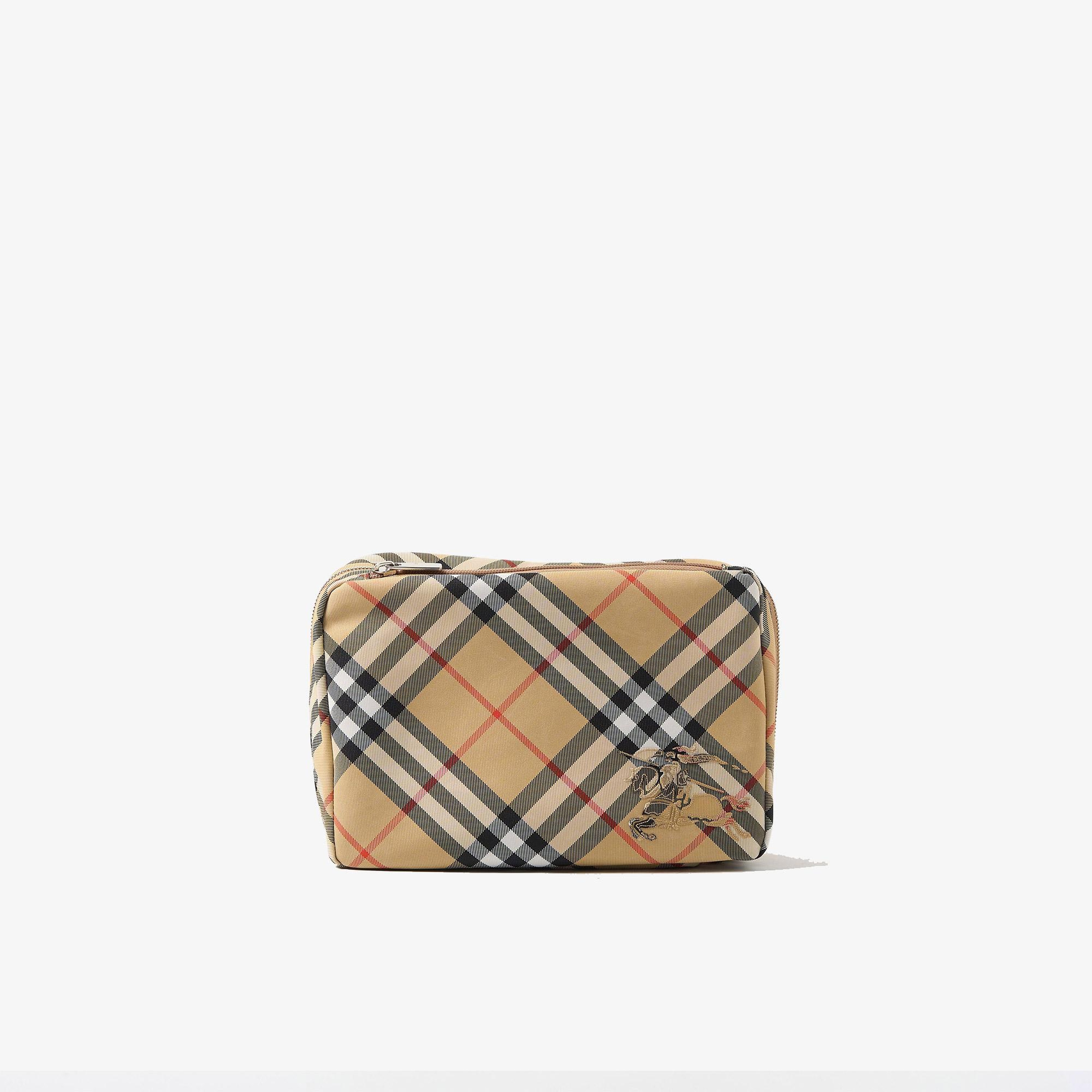 Burberry Check Travel Erkek Bej El Çantası