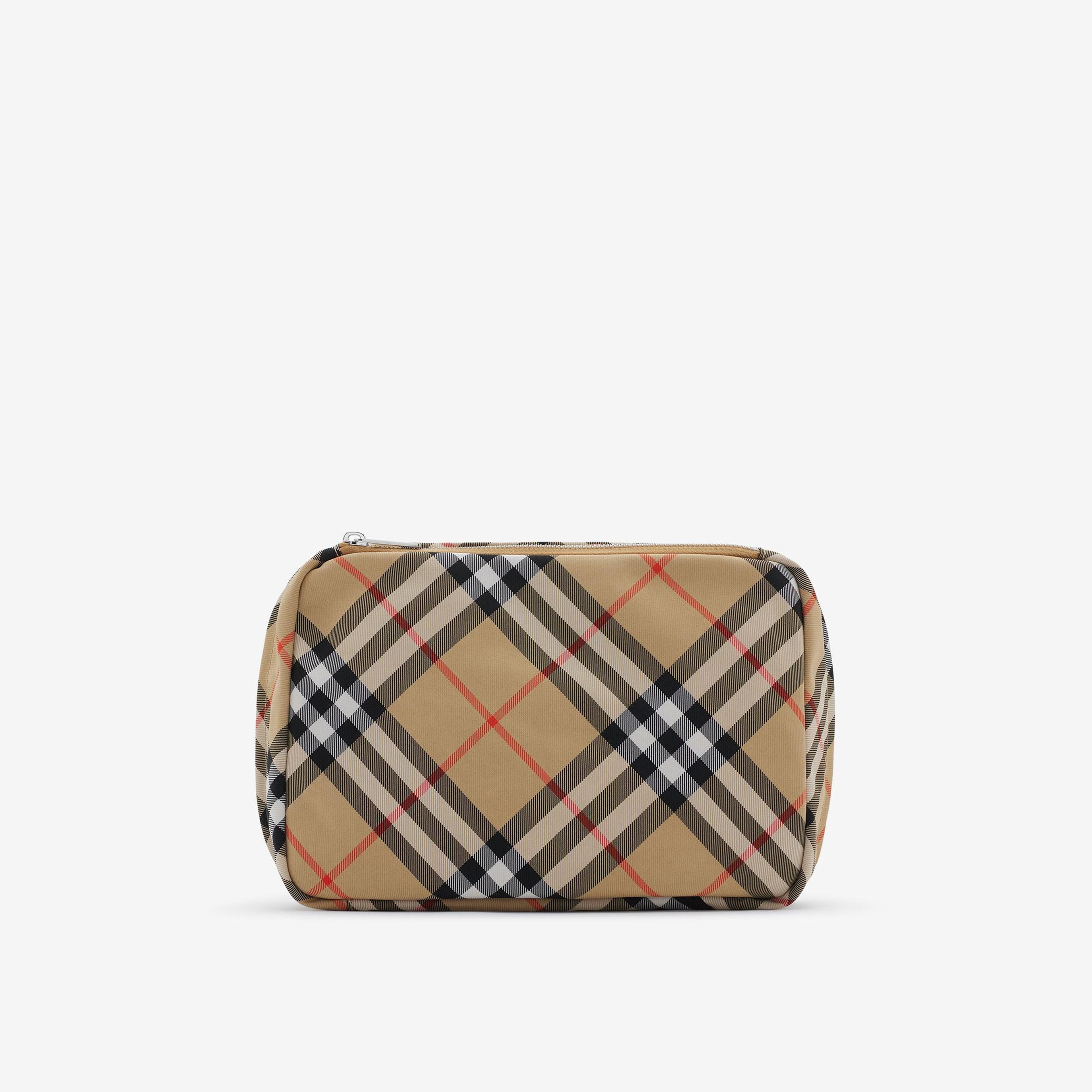 Burberry Check Travel Erkek Bej El Çantası