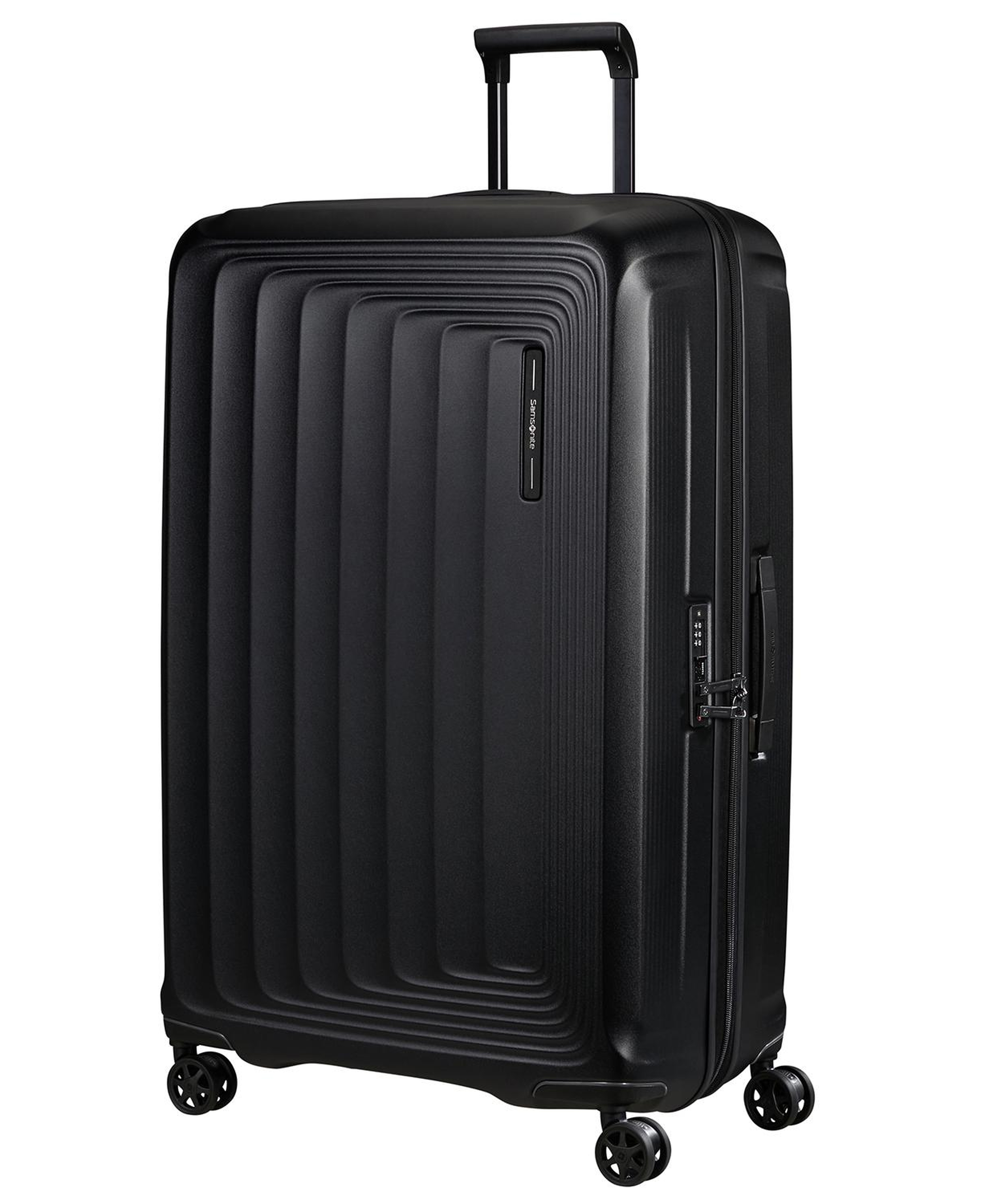 Samsonite Siyah Spinner Nuon Körüklü 4 Tekerlekli 81 cm Büyük Boy Valiz