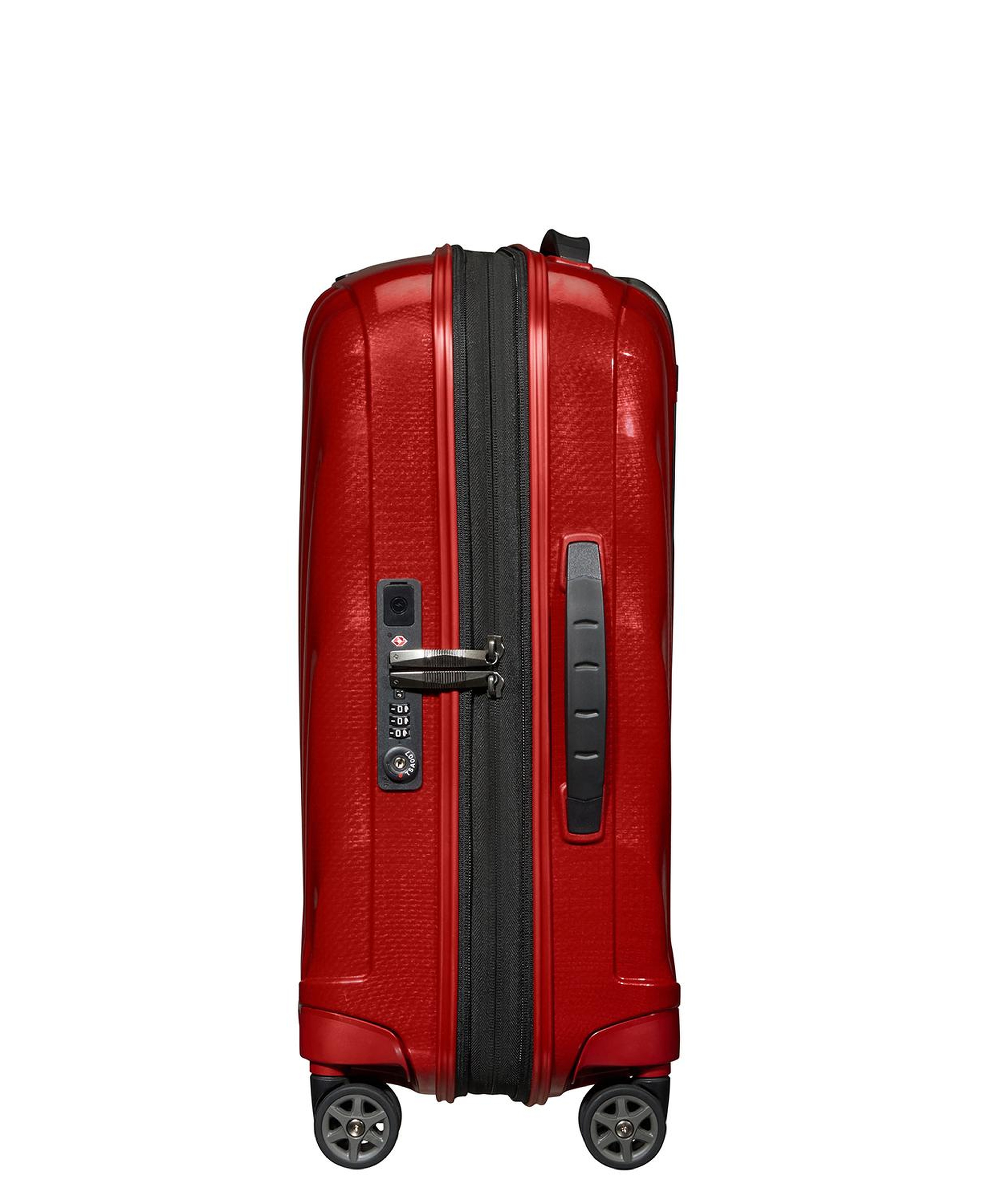 Samsonite Kırmızı C-Lite - Spinner 4 Tekerlekli Körüklü Kabin Boy Valiz 55cm