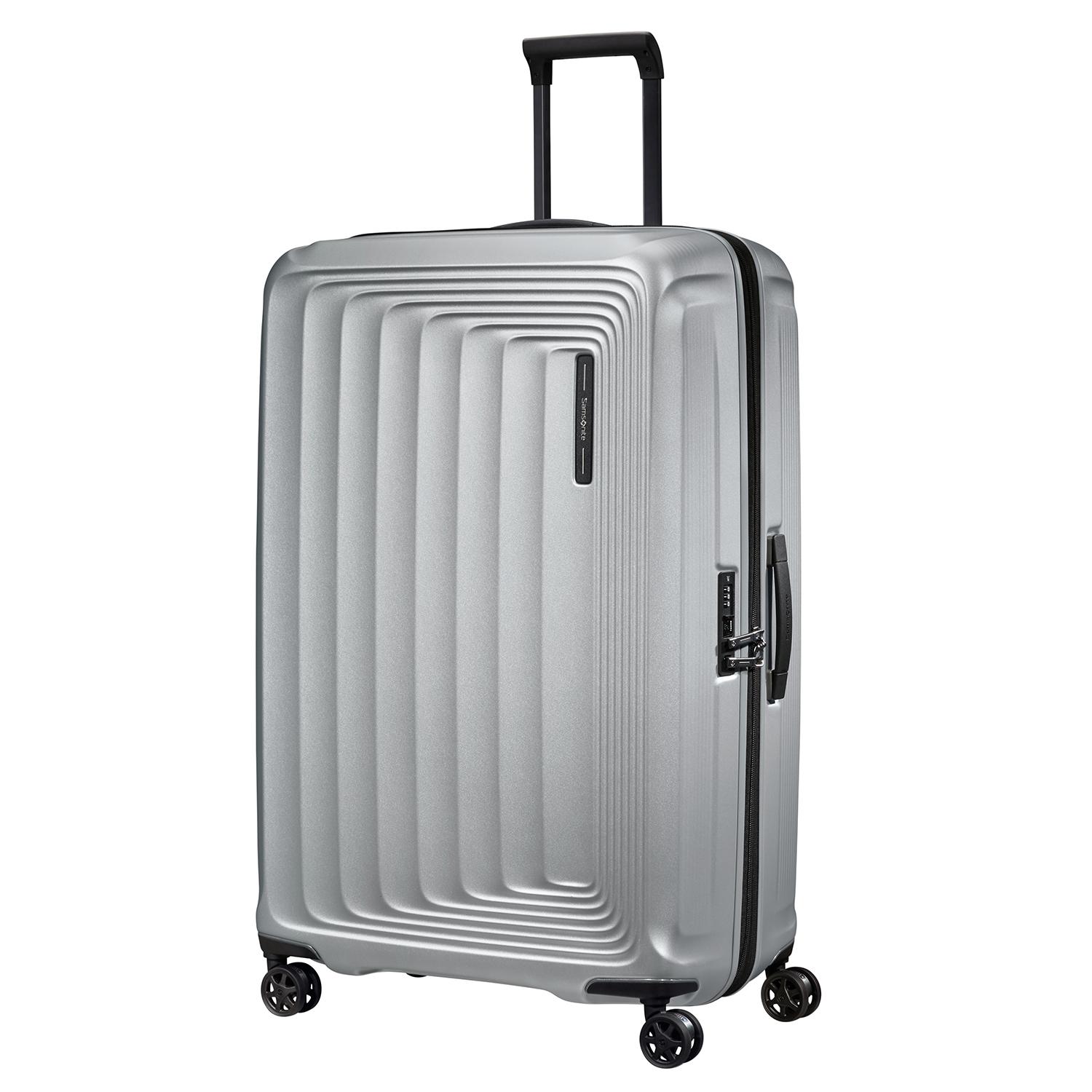 Samsonite Gri Spinner Nuon Körüklü 4 Tekerlekli 81 cm Büyük Boy Valiz