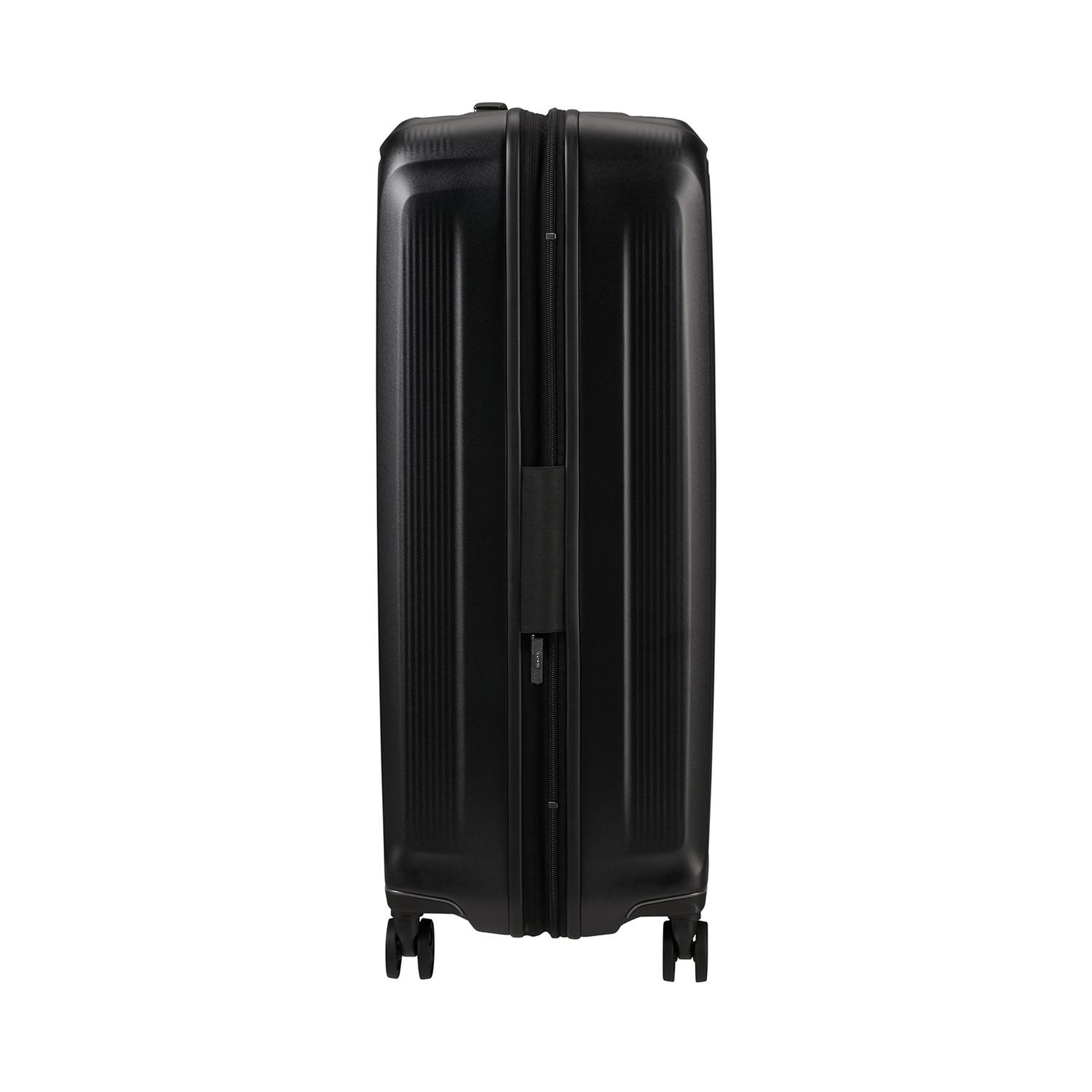 Samsonite Siyah Spinner Nuon Körüklü 4 Tekerlekli 75 cm Büyük Boy Valiz
