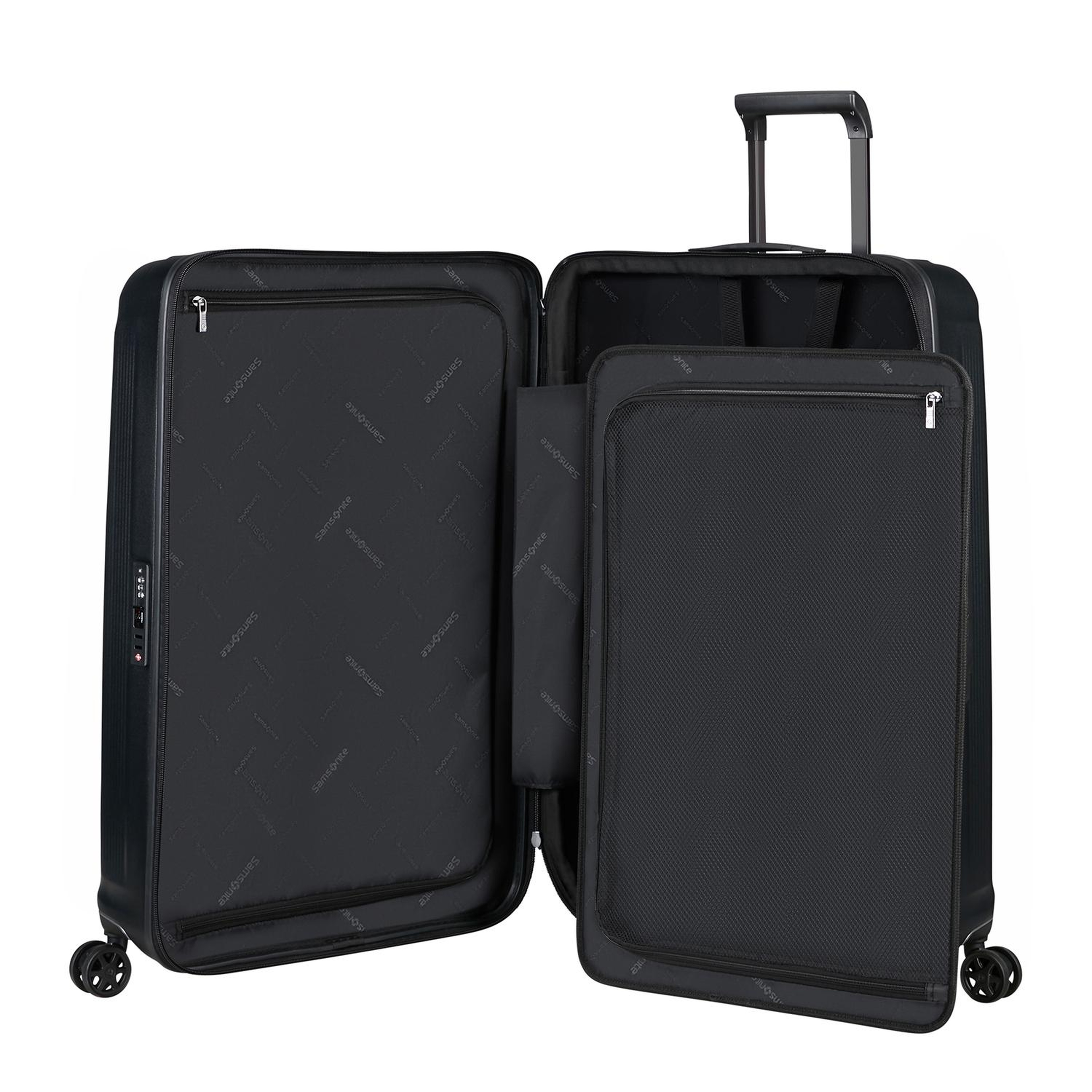 Samsonite Siyah Spinner Nuon Körüklü 4 Tekerlekli 75 cm Büyük Boy Valiz