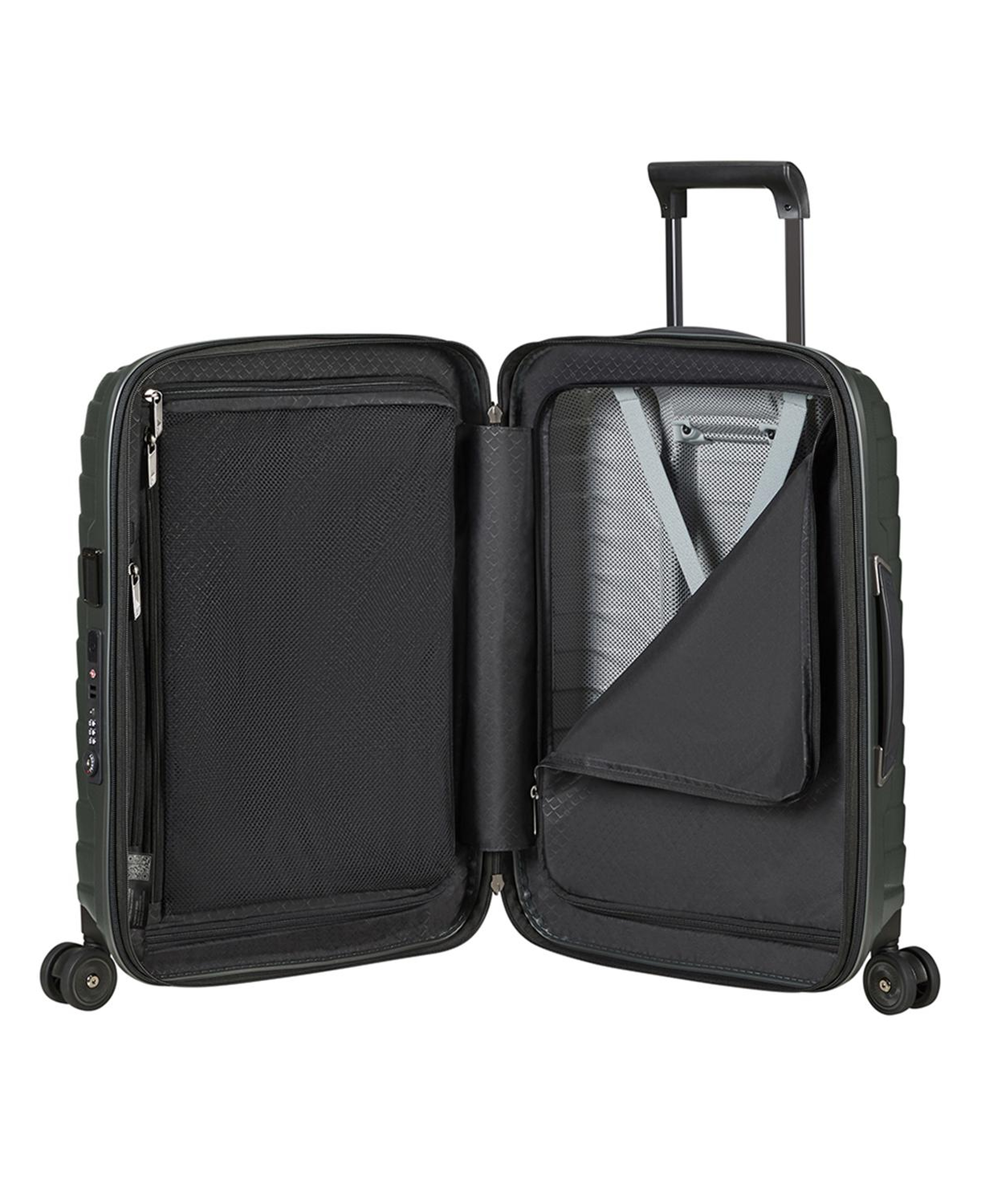 Samsonite Yeşil Spinner Proxis - Körüklü 4 Tekerlekli 55 cm Kabin Boy Valiz