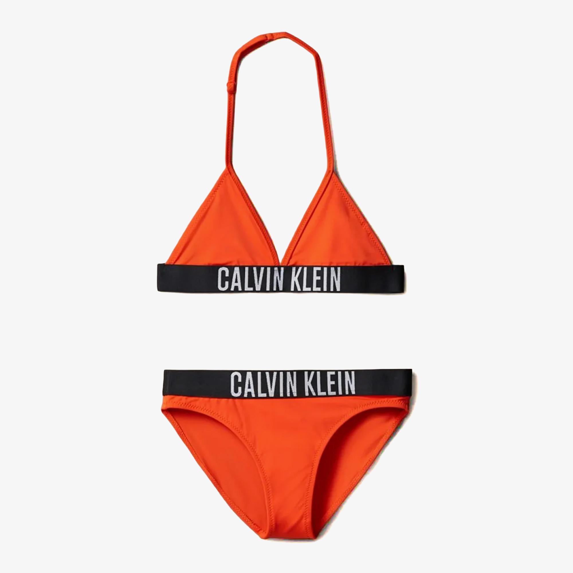 Calvin Klein Triangle Çocuk Kırmızı Bikini Üstü