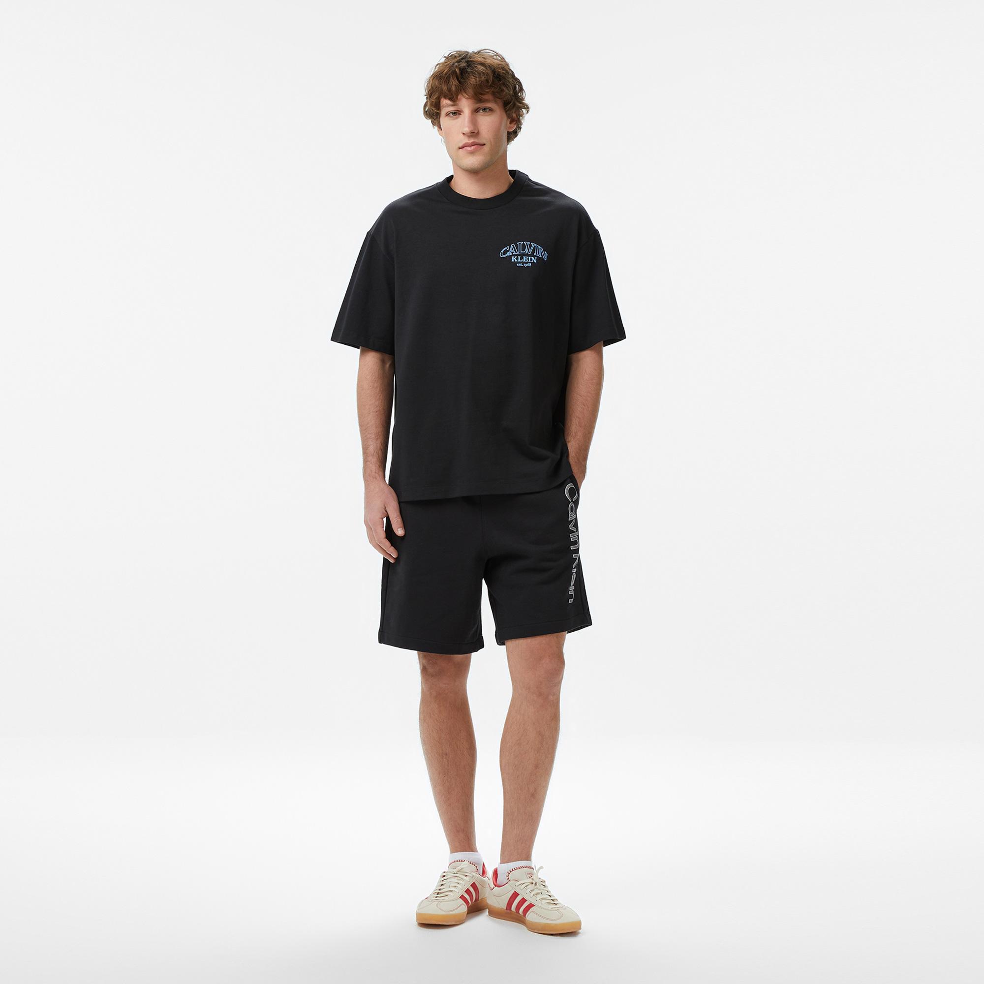 Calvin Klein Terry Graphic Erkek Siyah Şort