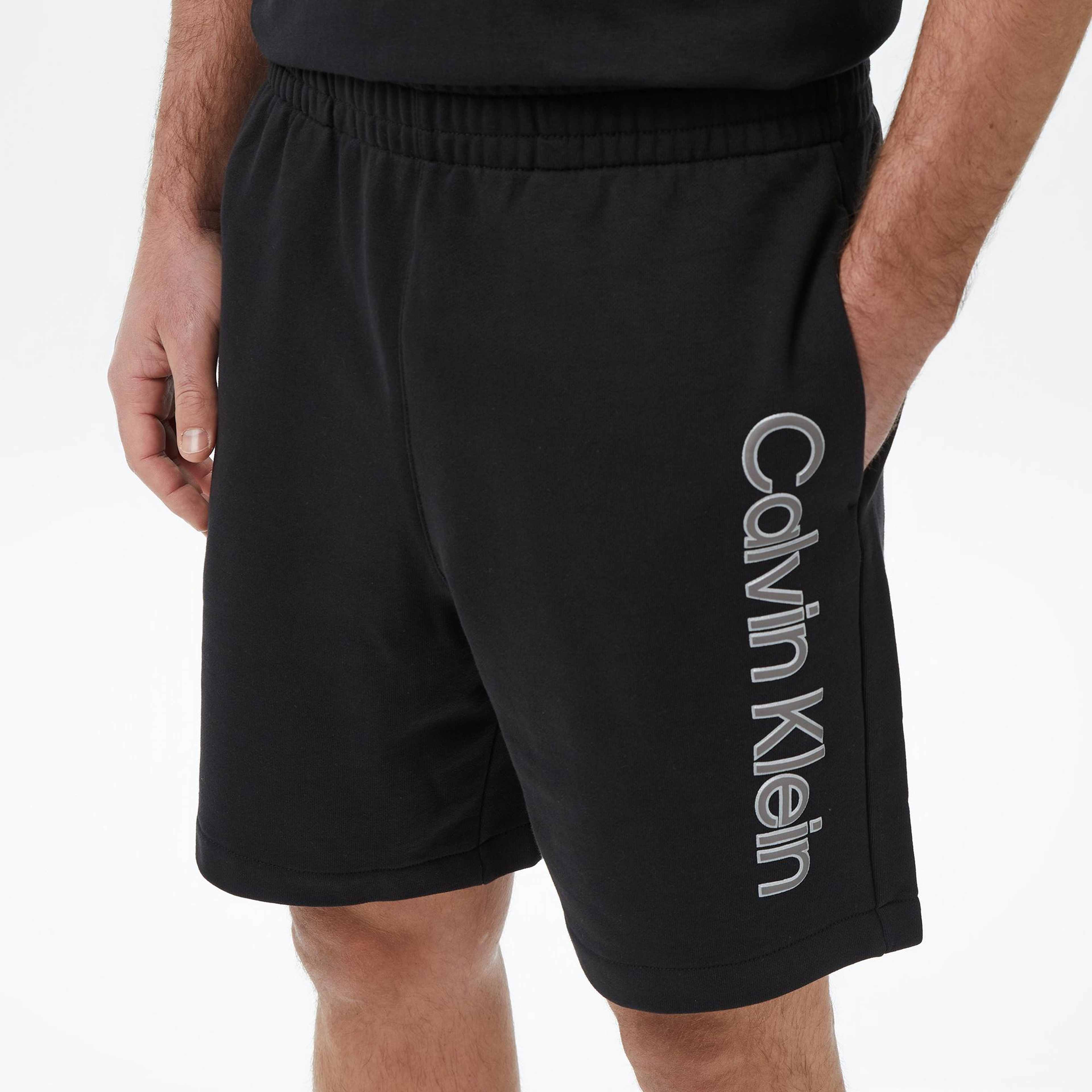Calvin Klein Terry Graphic Erkek Siyah Şort