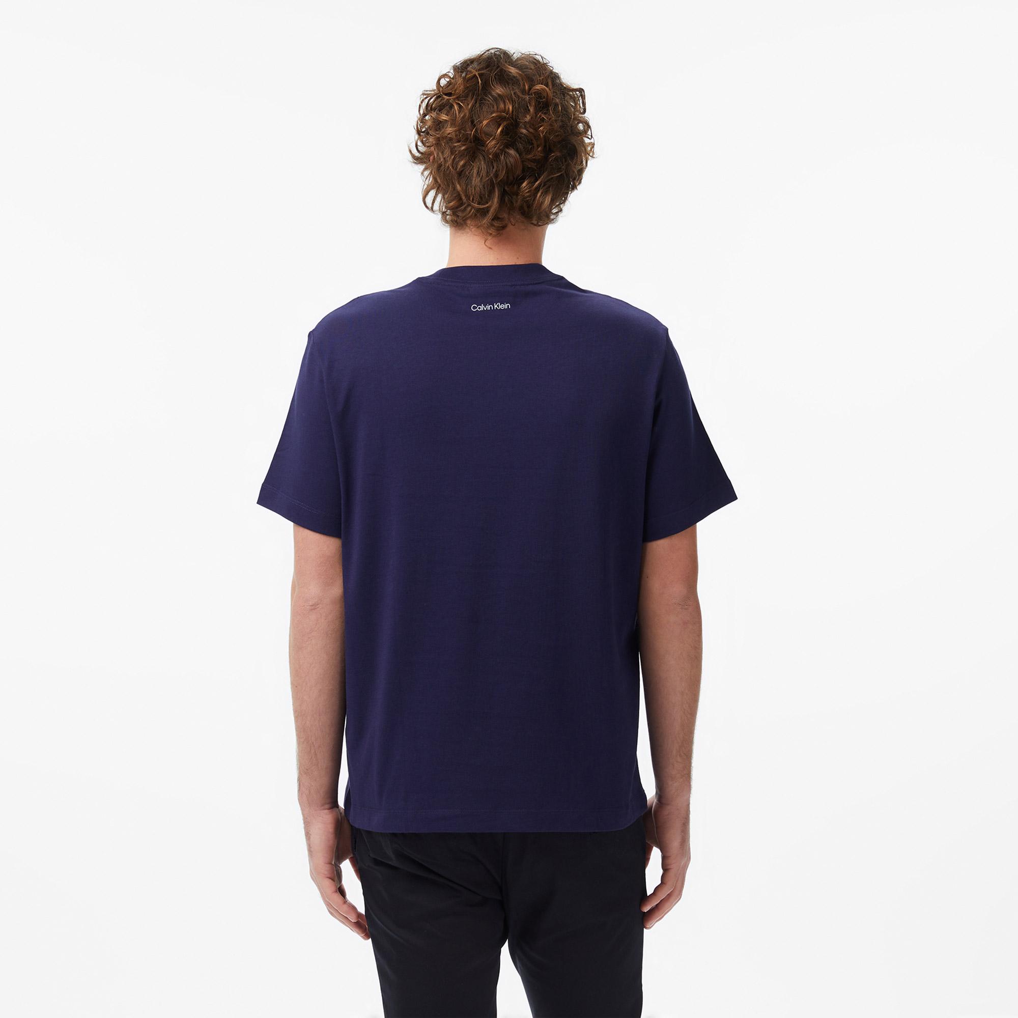 Calvin Klein 20S March Graphic Seasonal Erkek Mavi T-Shirt