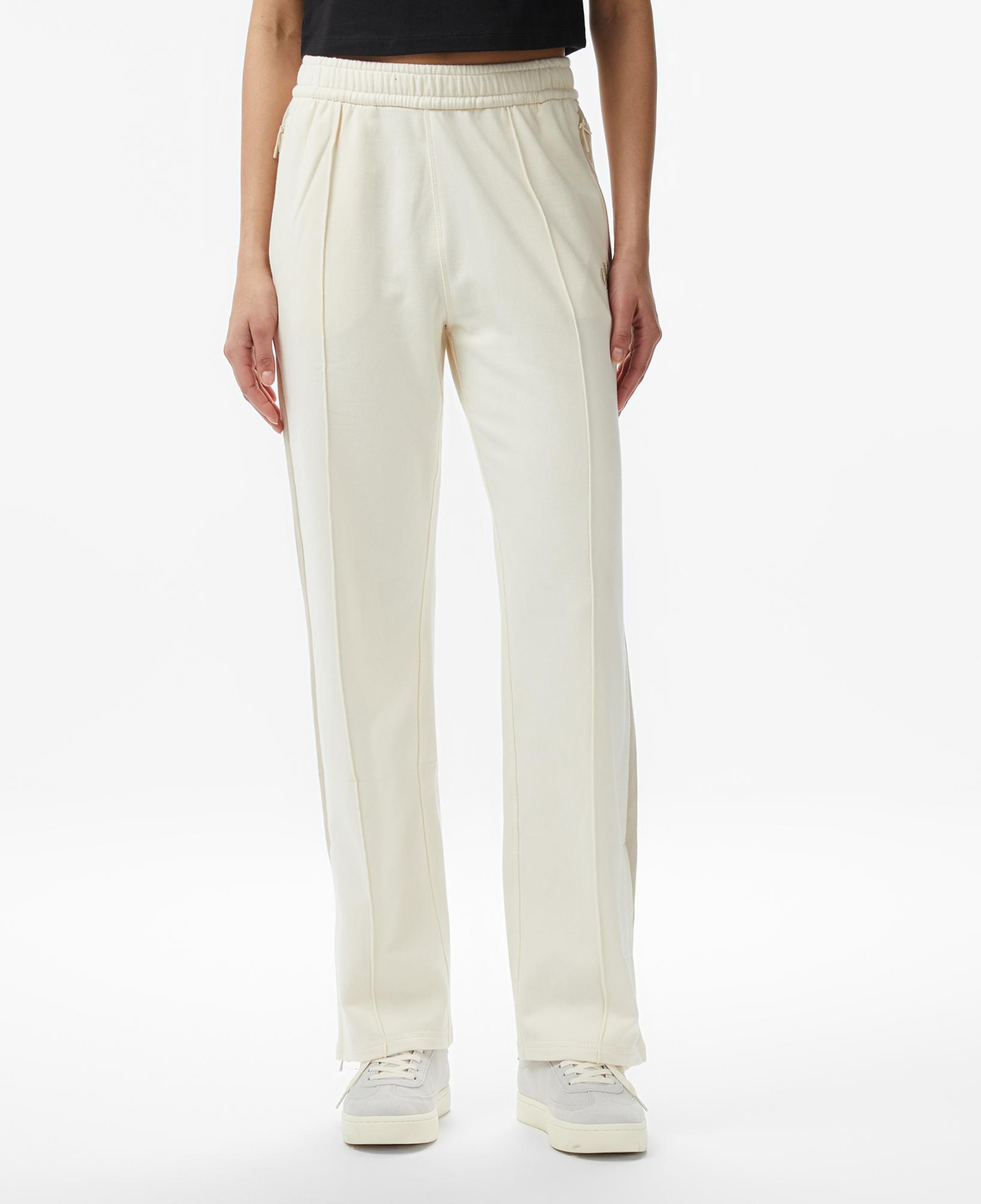 Calvin Klein Stretch Terry Track Kadın Beyaz Pantolon