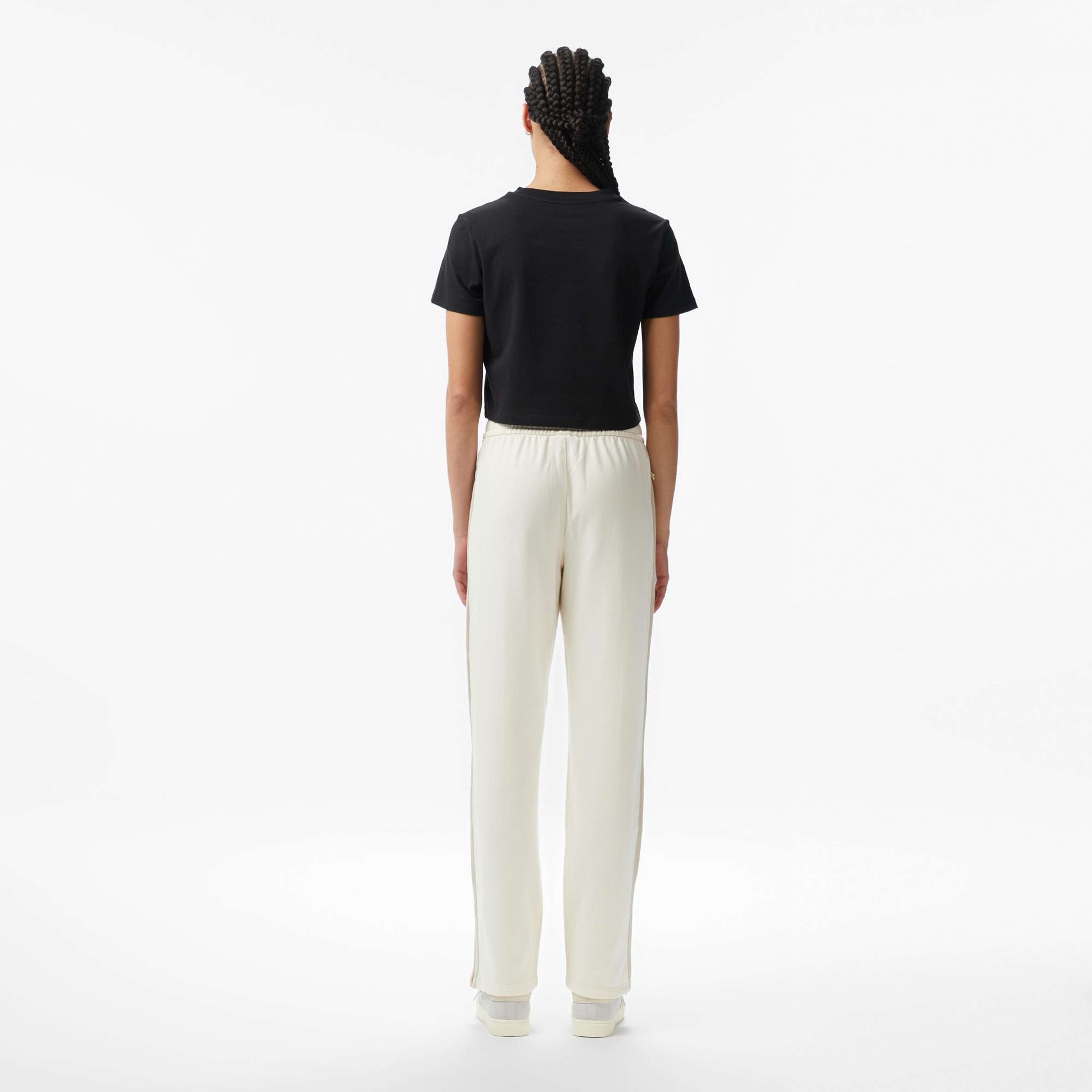 Calvin Klein Stretch Terry Track Kadın Beyaz Pantolon