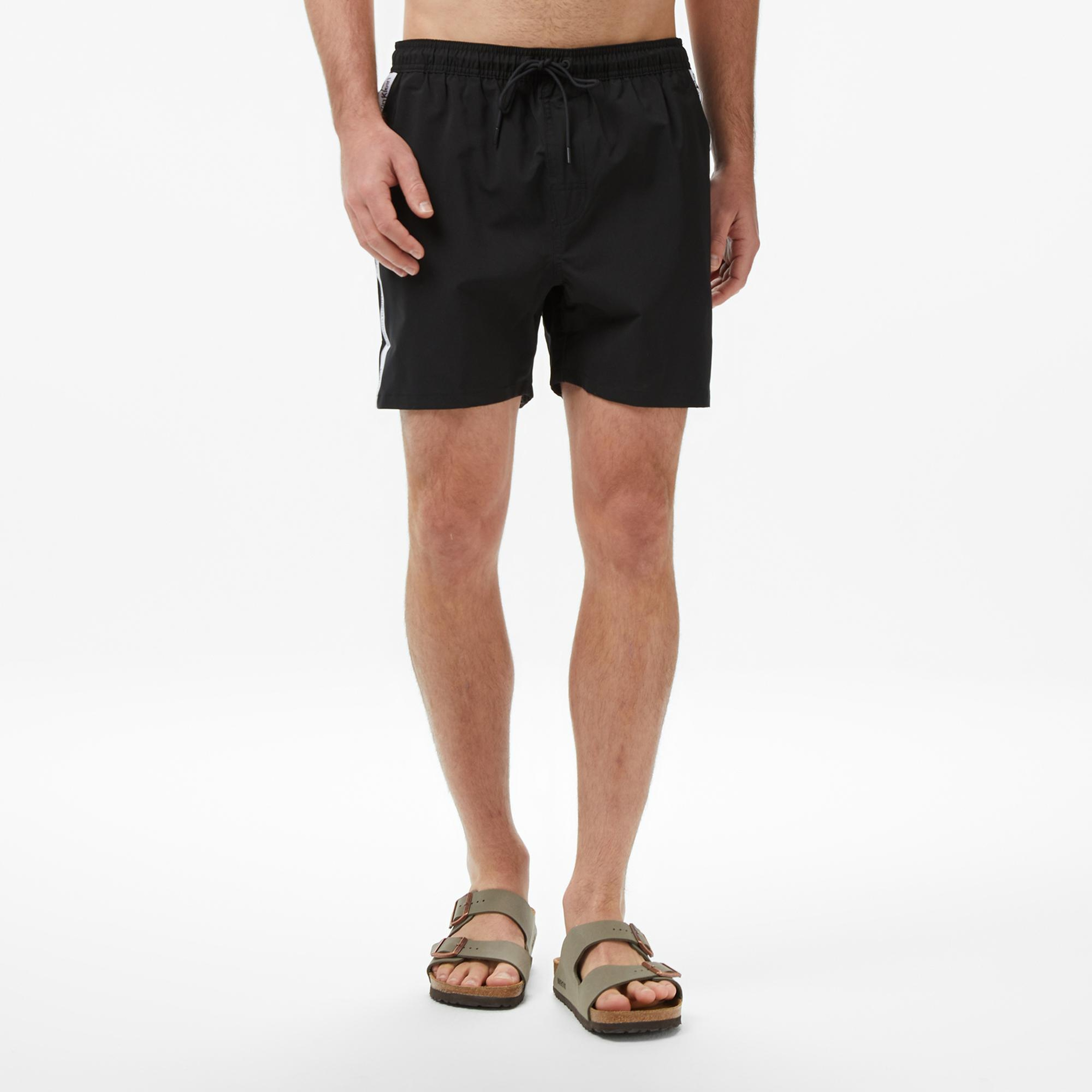 Calvin Klein Medium Drawstring Core Erkek Siyah Deniz Şortu