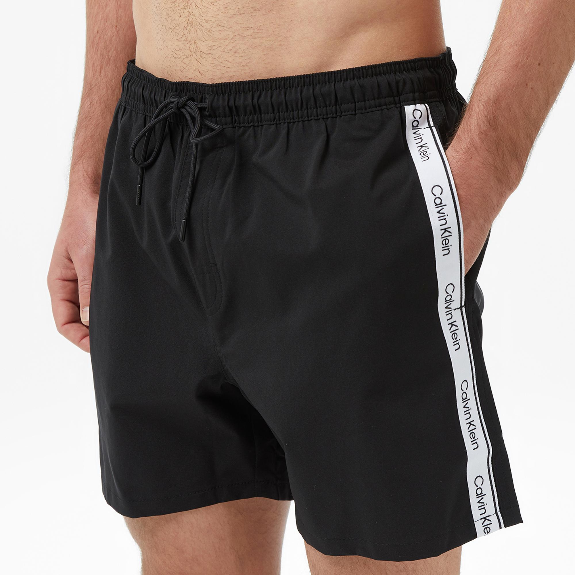 Calvin Klein Medium Drawstring Core Erkek Siyah Deniz Şortu