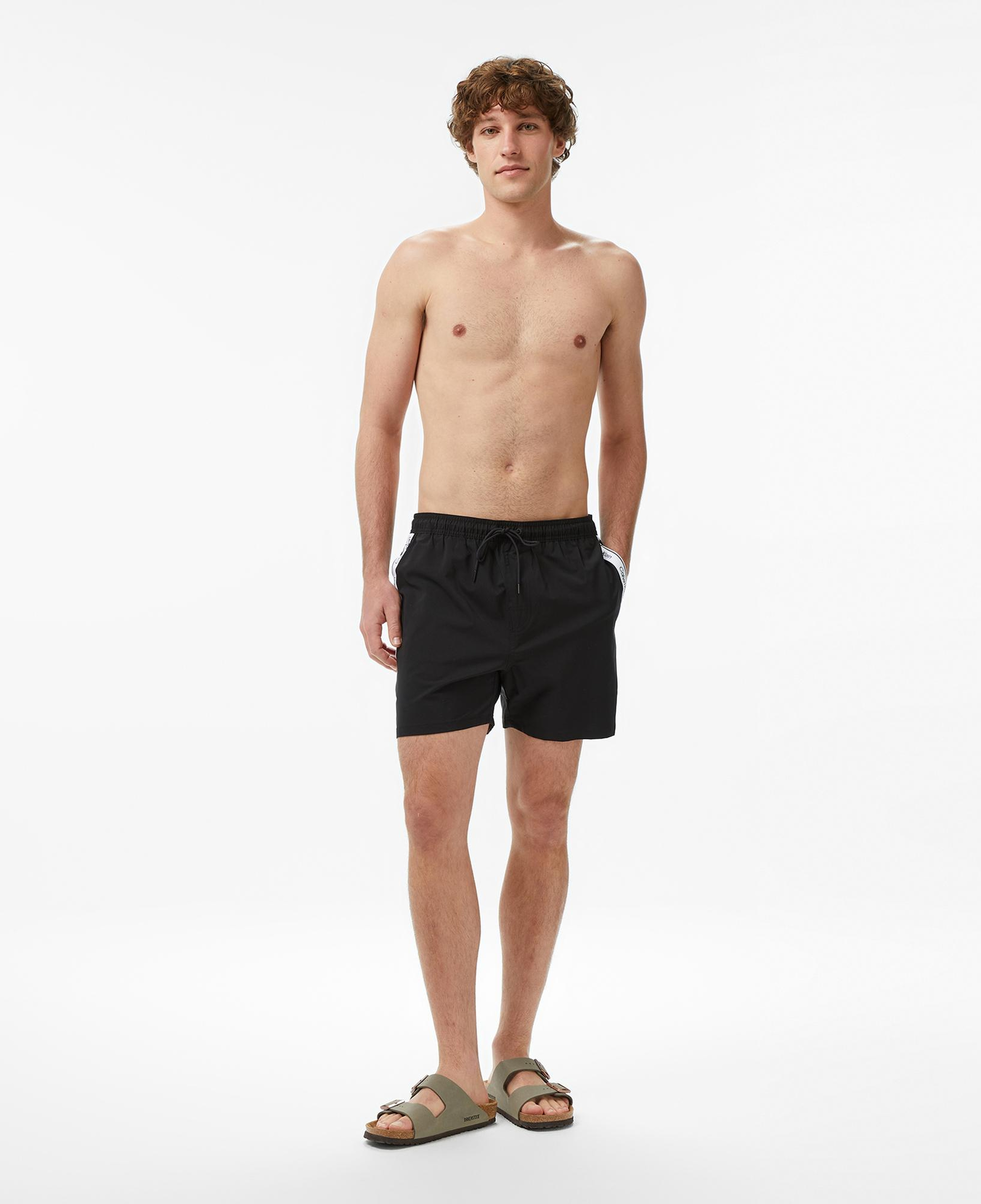 Calvin Klein Medium Drawstring Core Erkek Siyah Deniz Şortu