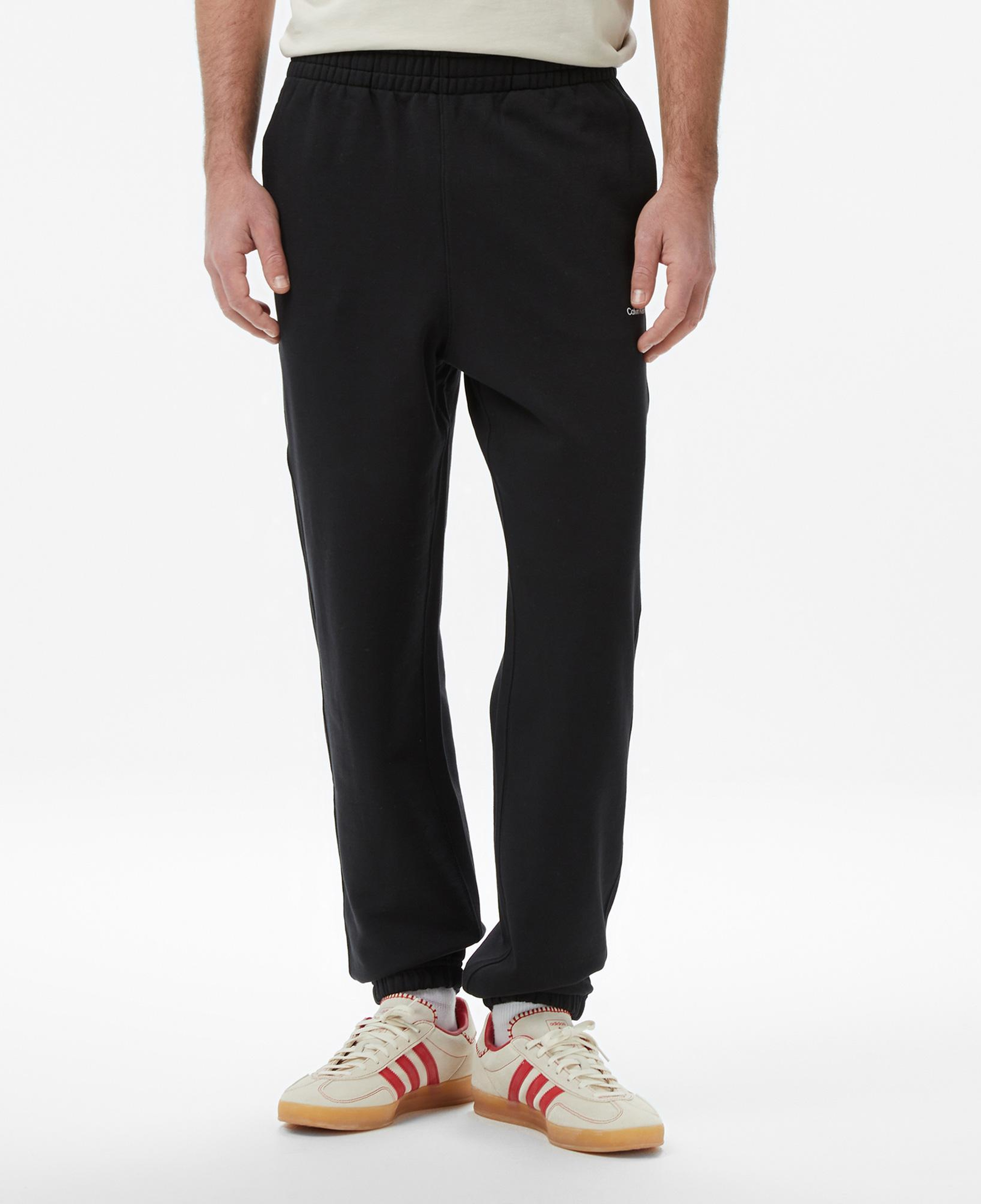 Calvin Klein Nano Standard Logo Jogger Erkek Siyah Eşofman Altı