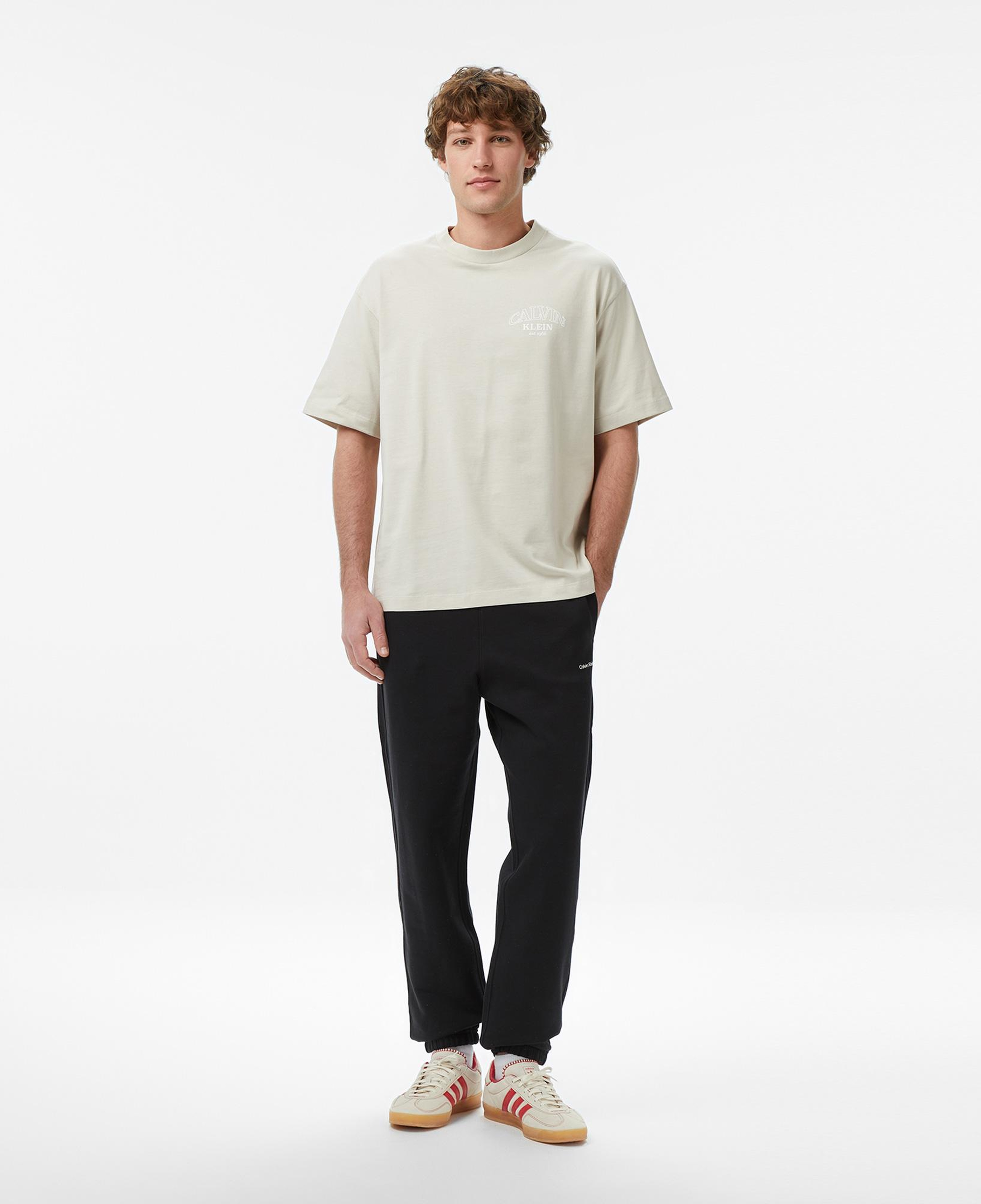 Calvin Klein Nano Standard Logo Jogger Erkek Siyah Eşofman Altı