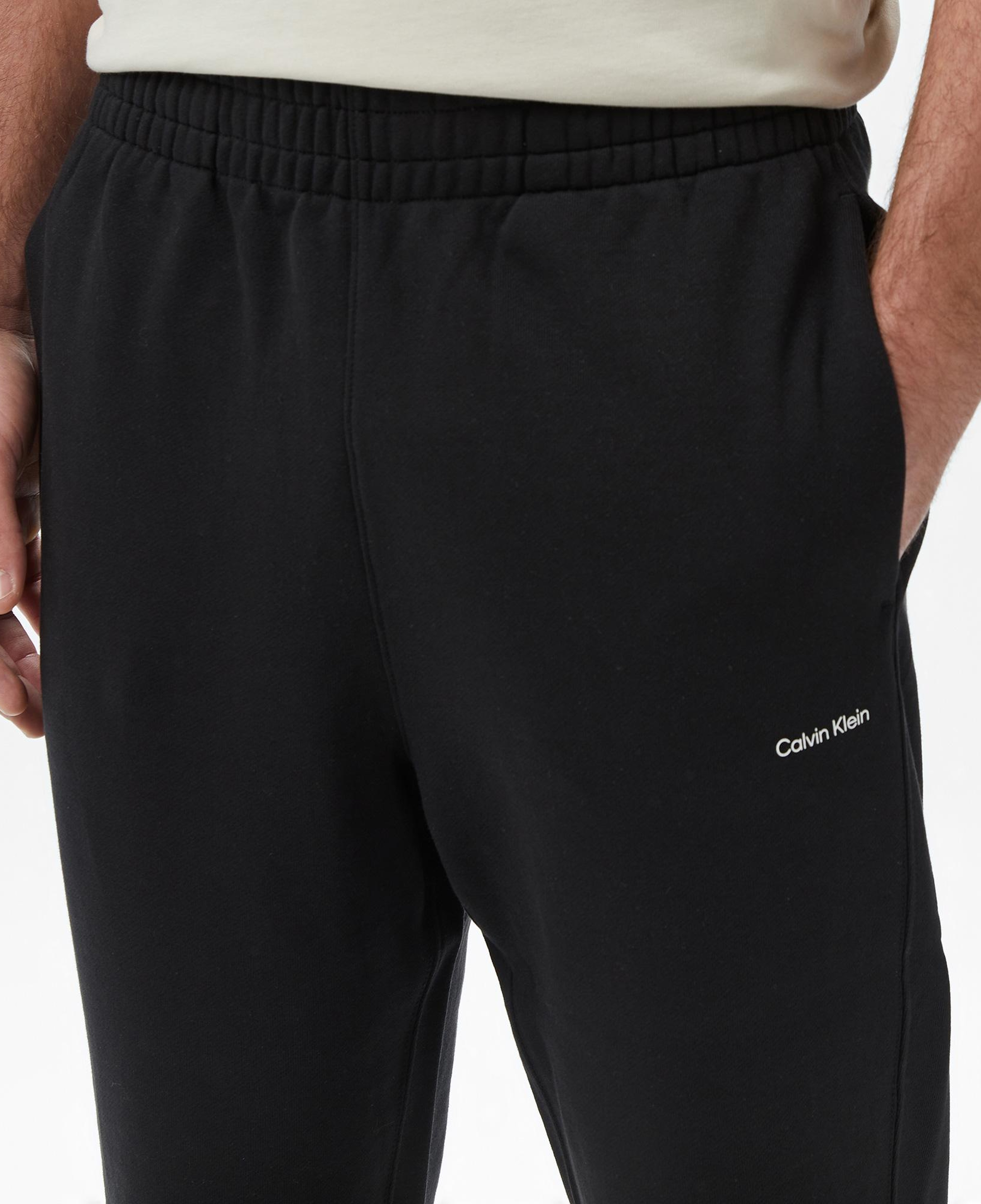 Calvin Klein Nano Standard Logo Jogger Erkek Siyah Eşofman Altı
