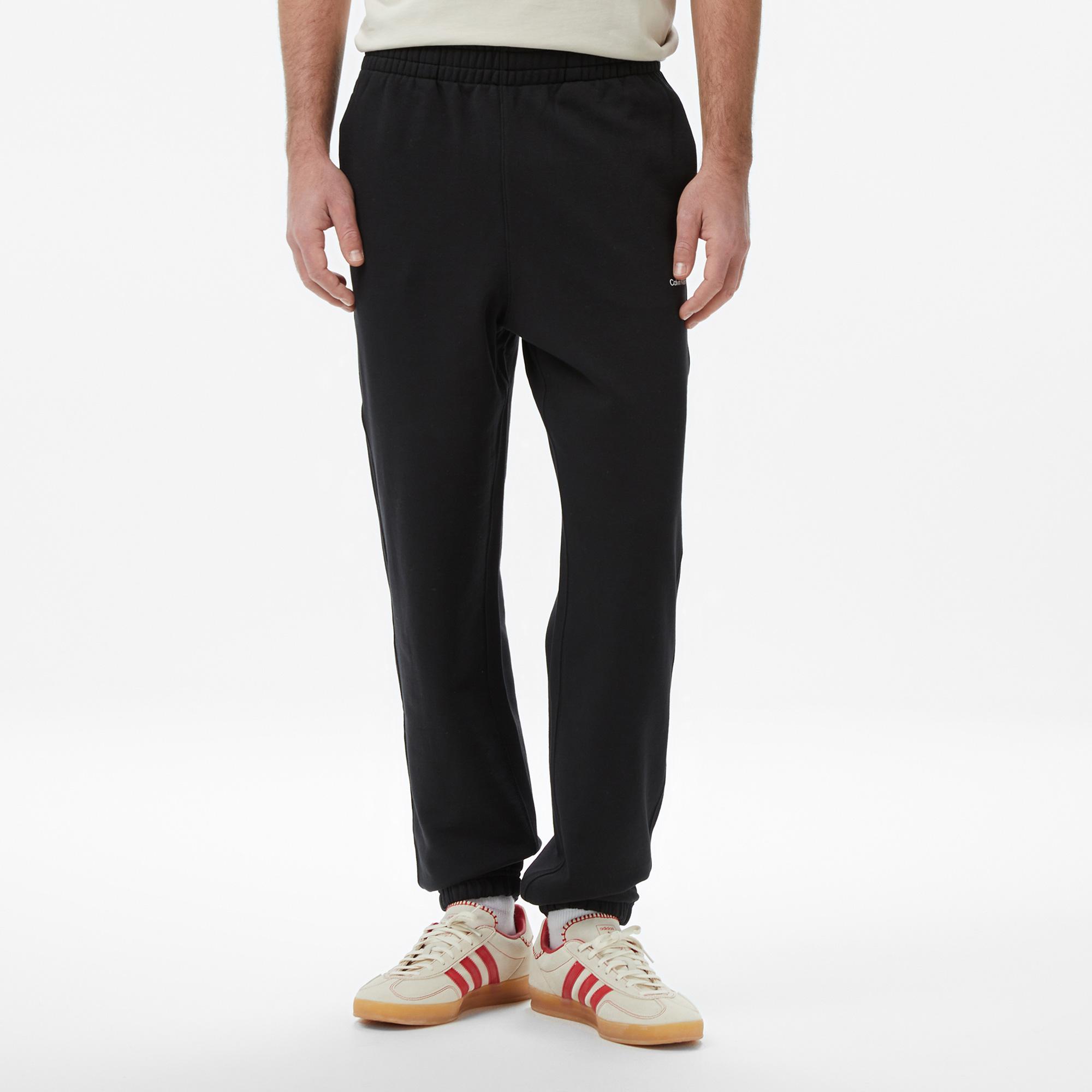 Calvin Klein Nano Standard Logo Jogger Erkek Siyah Eşofman Altı