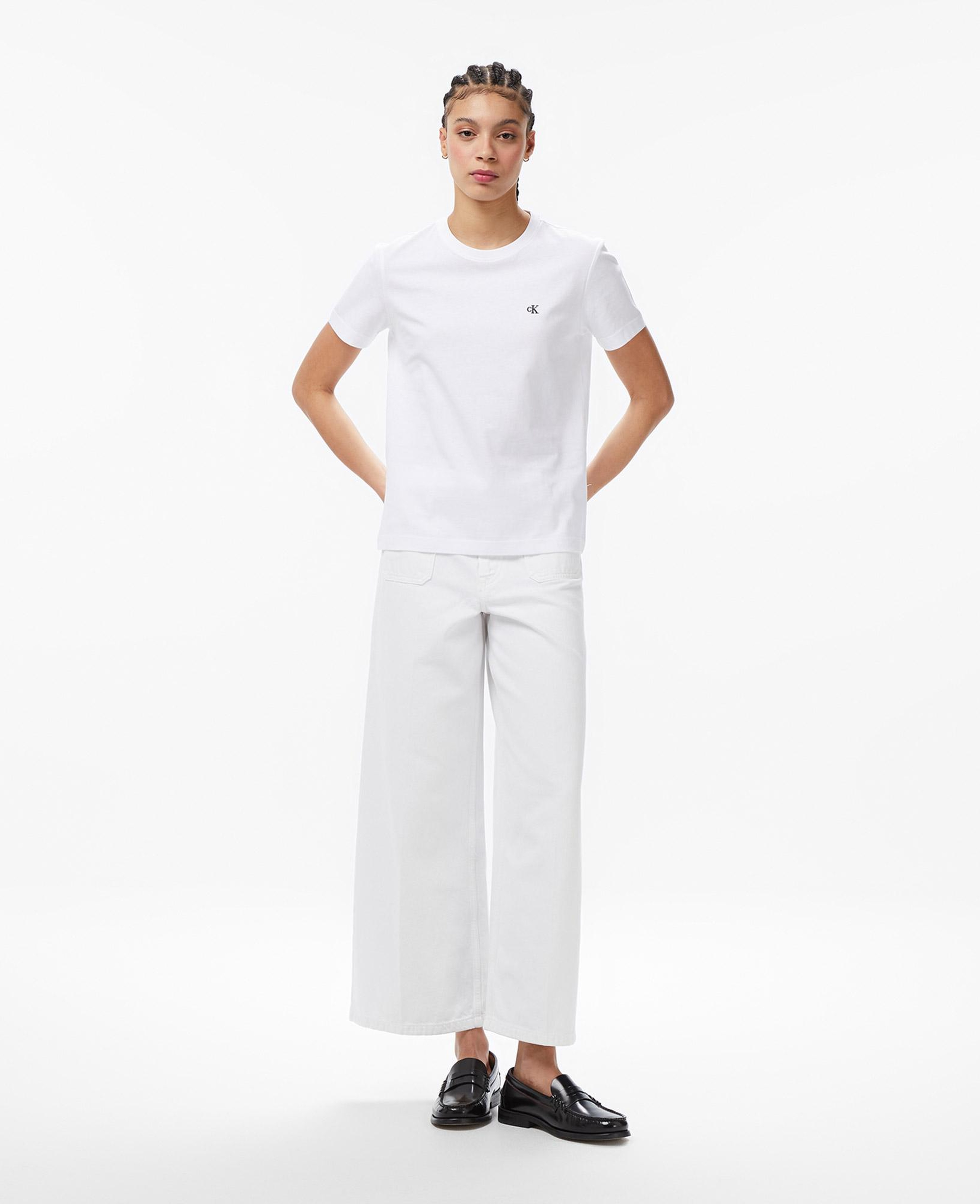 Calvin Klein Monogram Kadın Beyaz T-Shirt