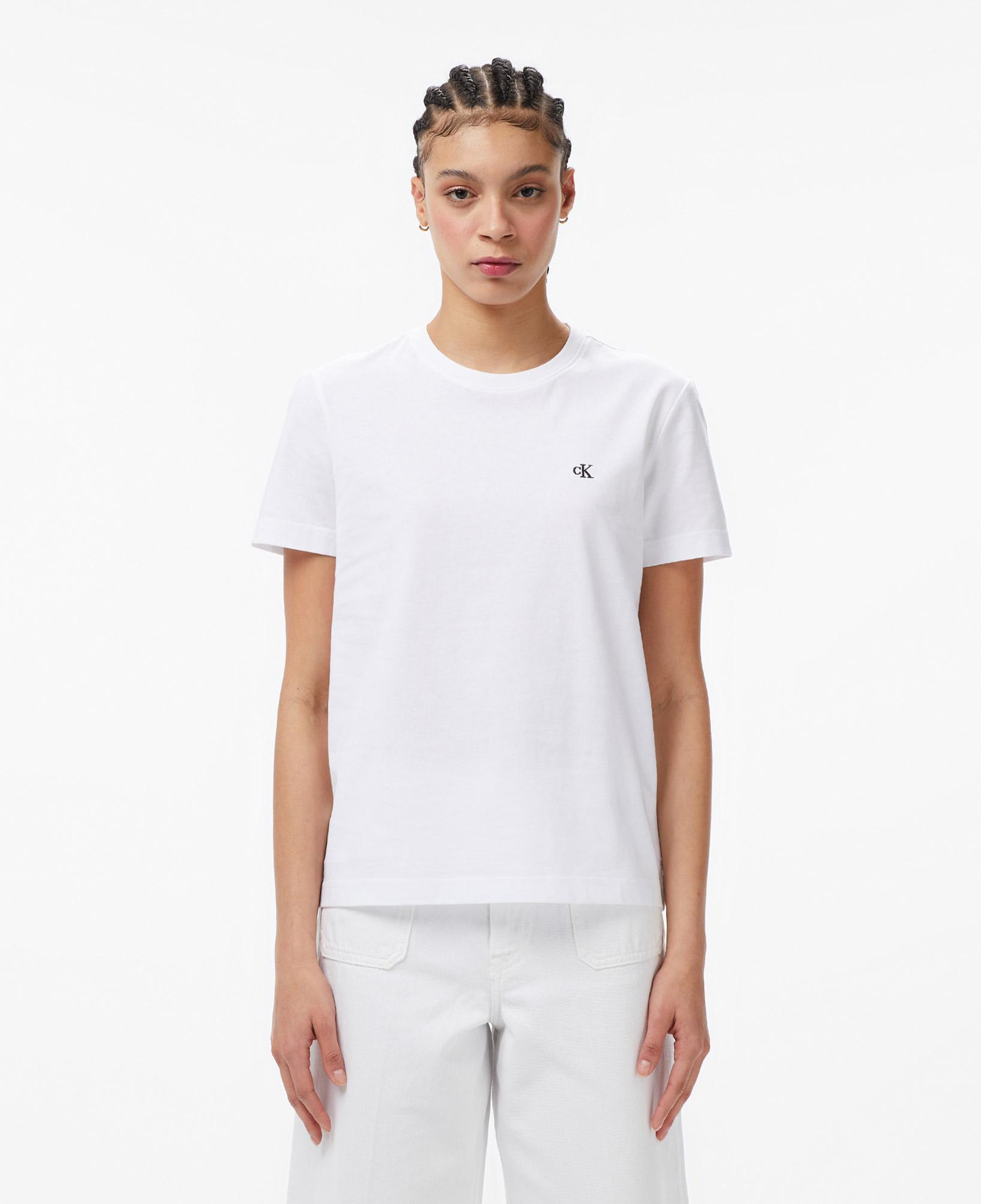 Calvin Klein Monogram Kadın Beyaz T-Shirt