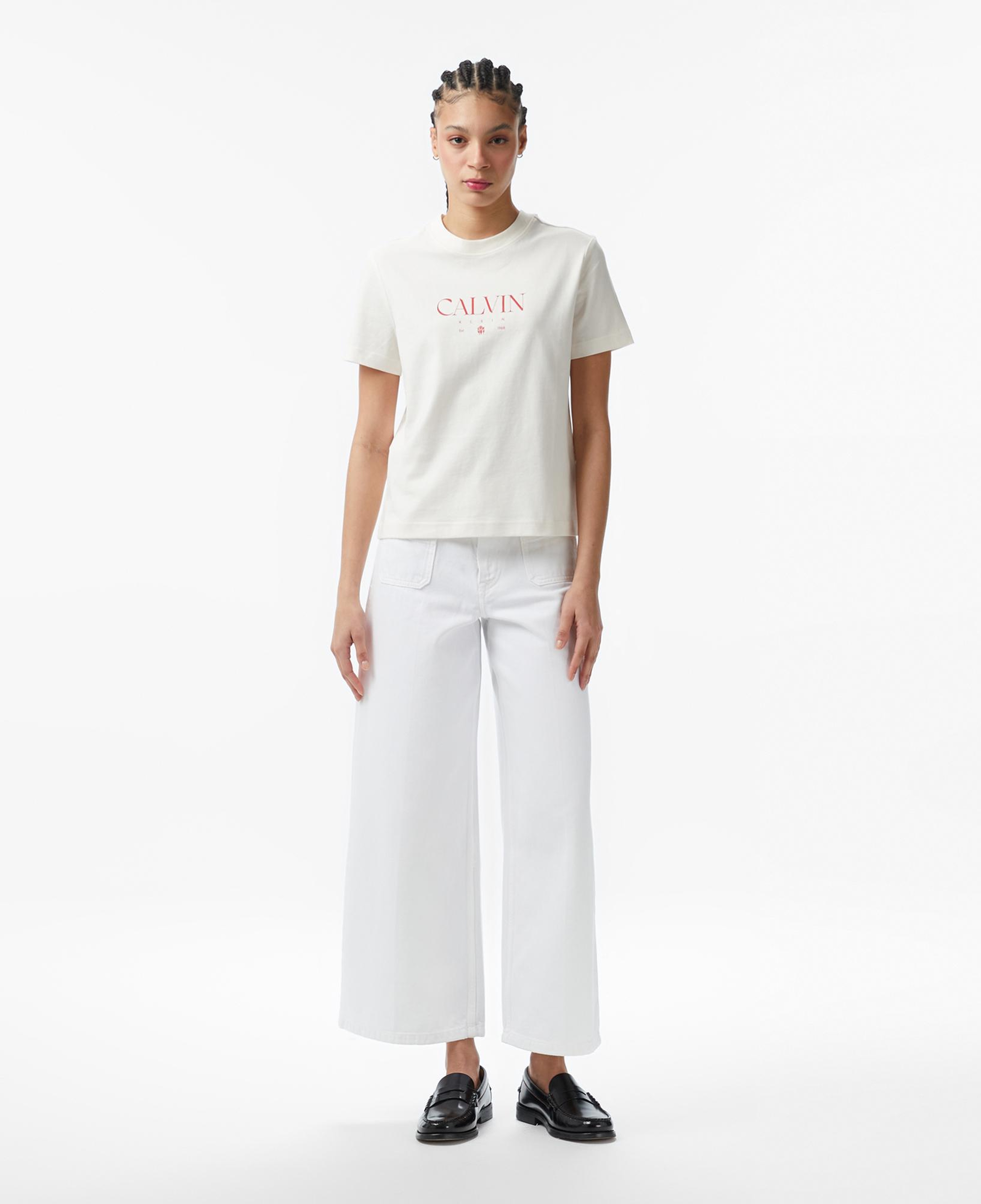 Calvin Klein Concept Graphic Kadın Beyaz T-Shirt