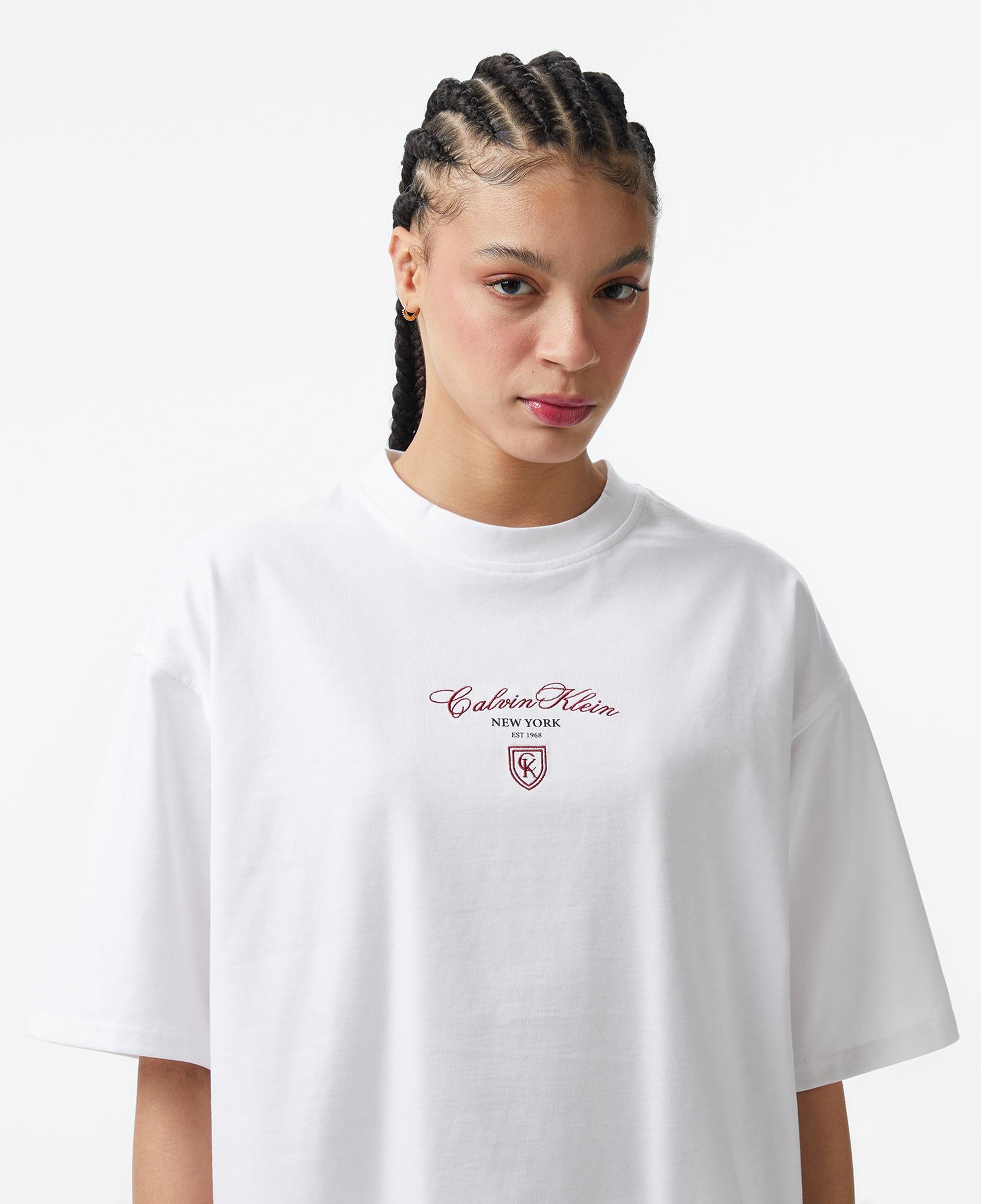 Calvin Klein Oversize Kadın Beyaz T-Shirt
