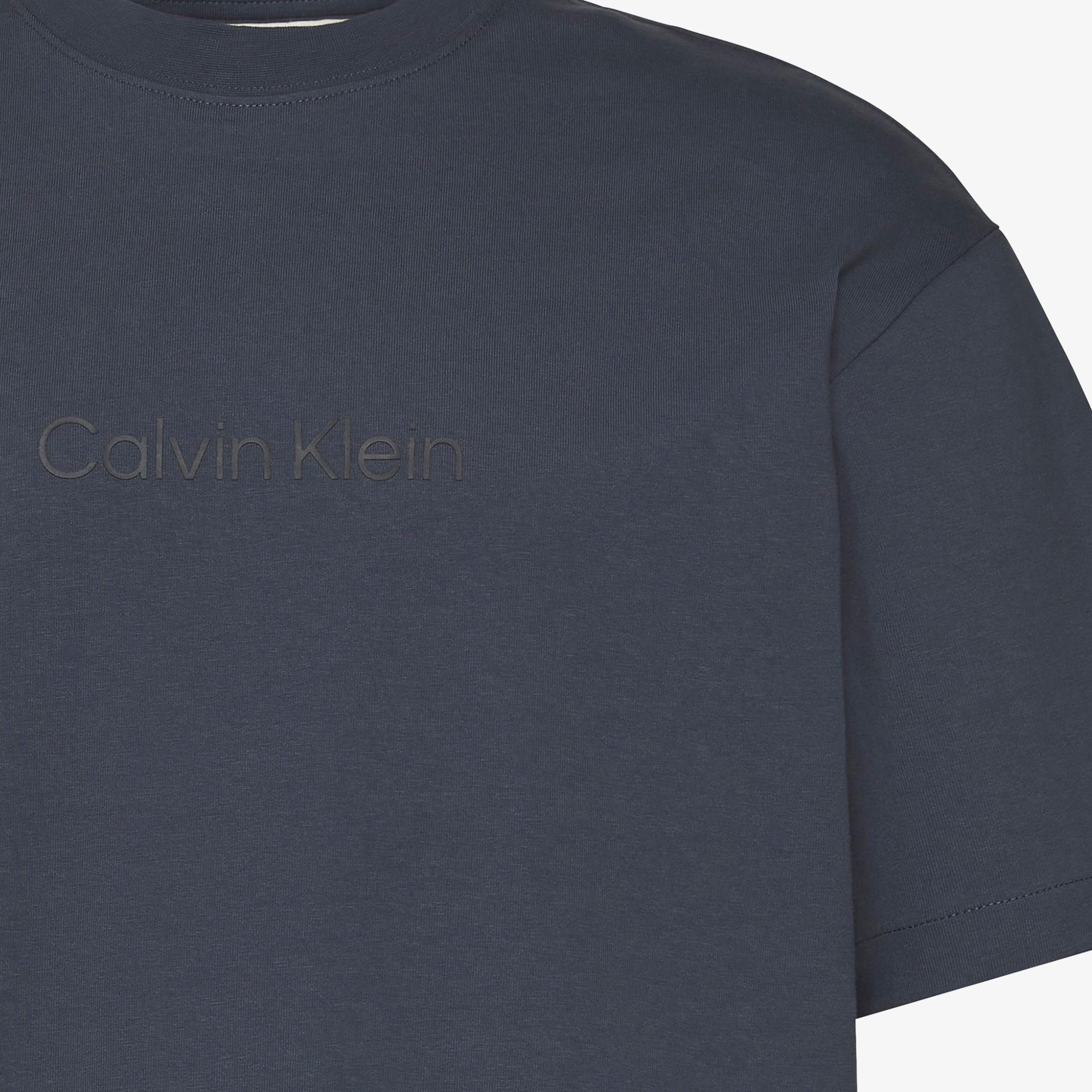 Calvin Klein Releaxed Standard Logo Crewnk Erkek Lacivert T-Shirt
