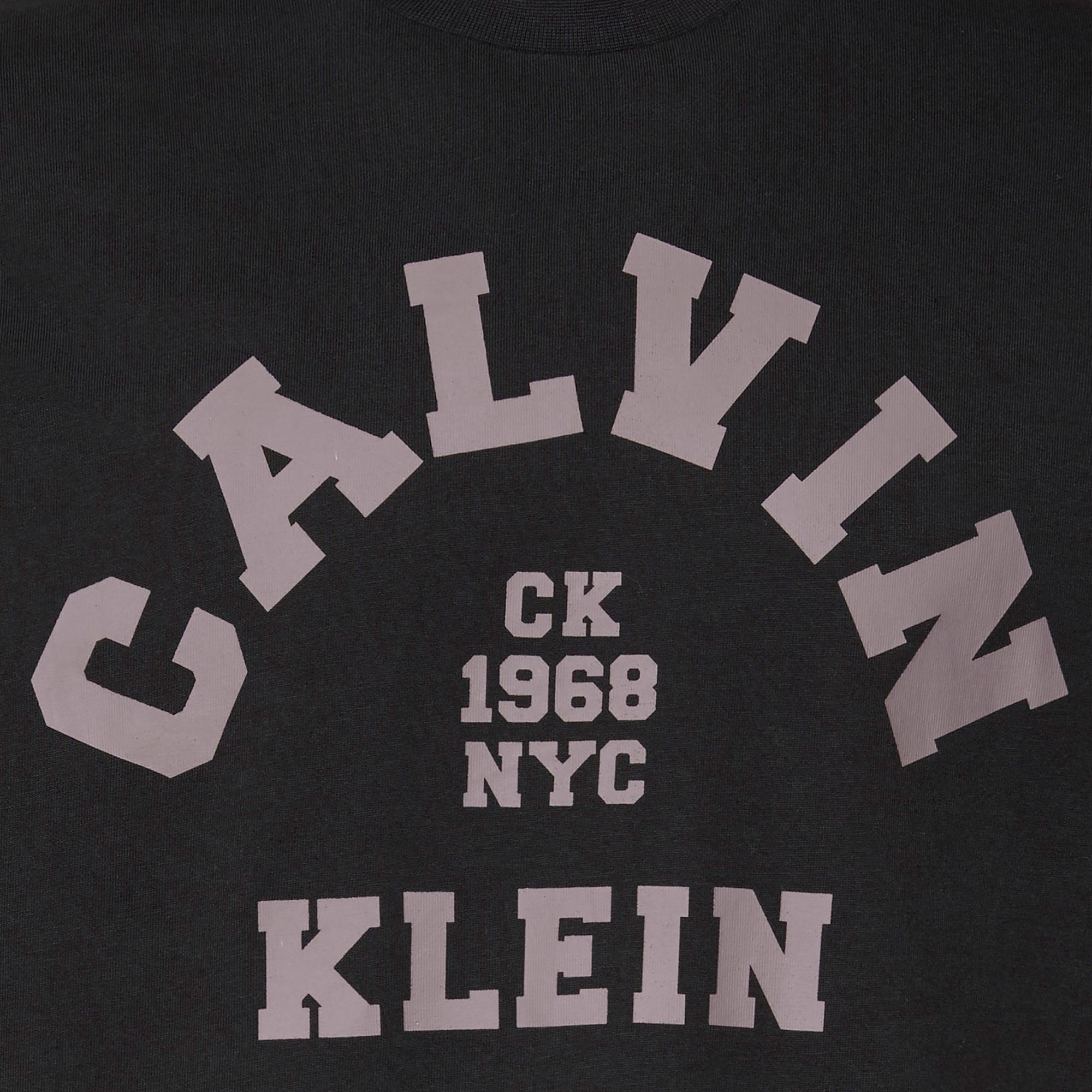 Calvin Klein 20S College Graphic Erkek Siyah T-Shirt