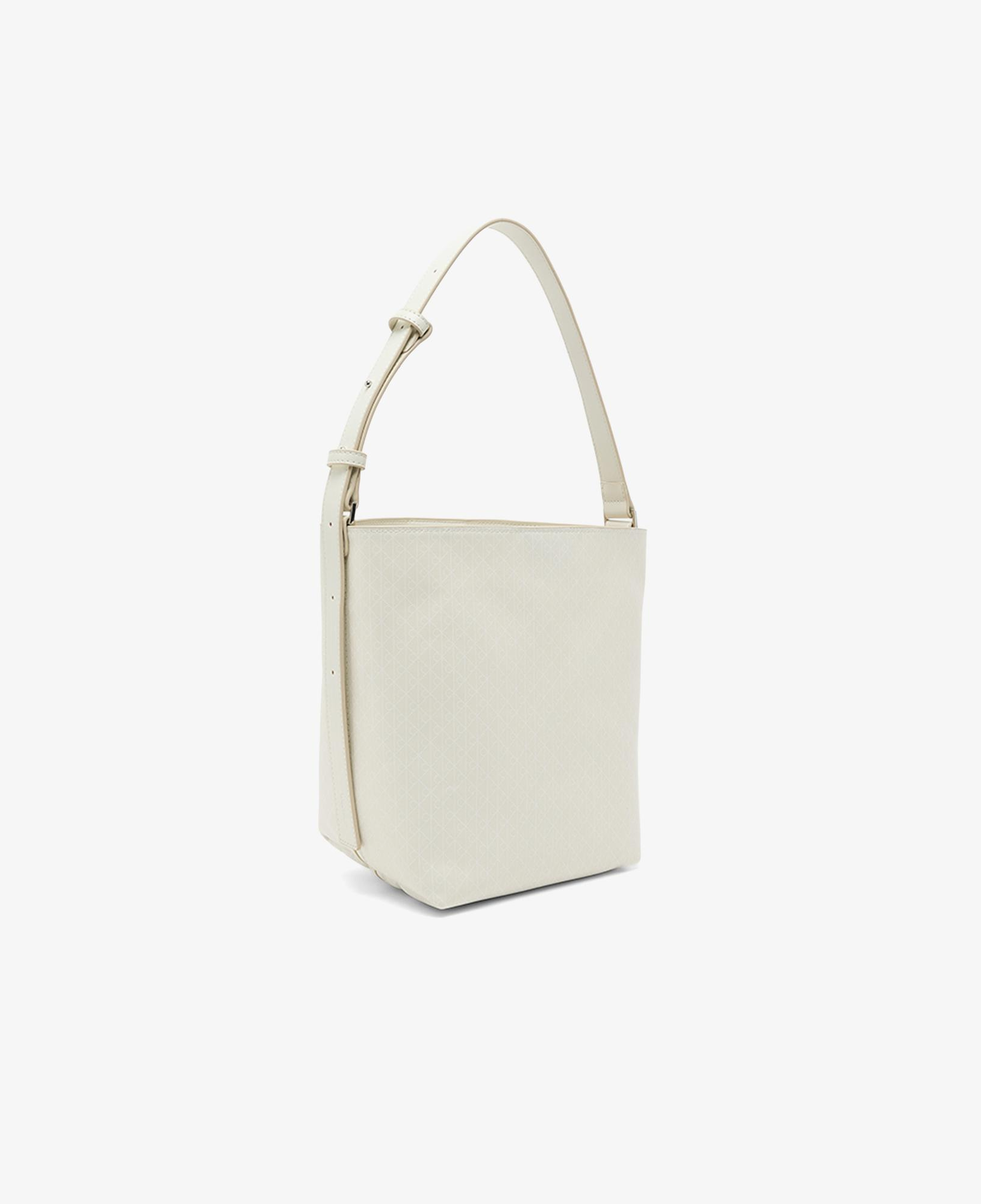 Calvin Klein Emblem Medium Bucket Kadın Beyaz El Çantası