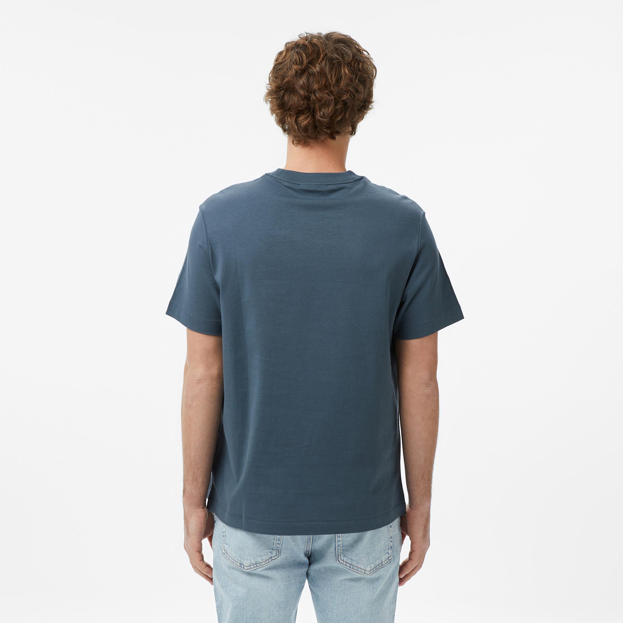 Calvin Klein Easy Monogram Erkek Mavi T-Shirt