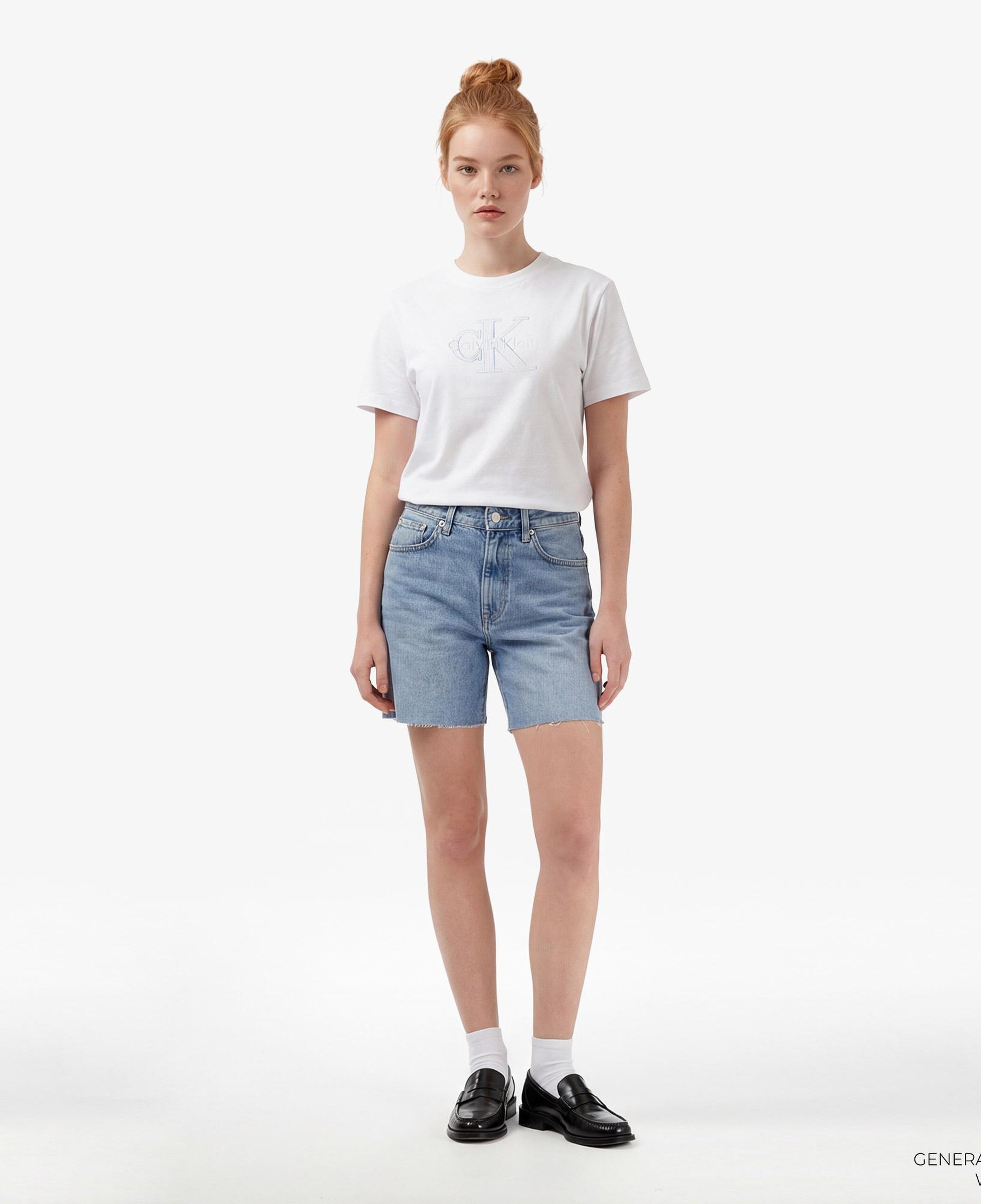 Calvin Klein Hero Classic Monologo Kadın Beyaz T-Shirt