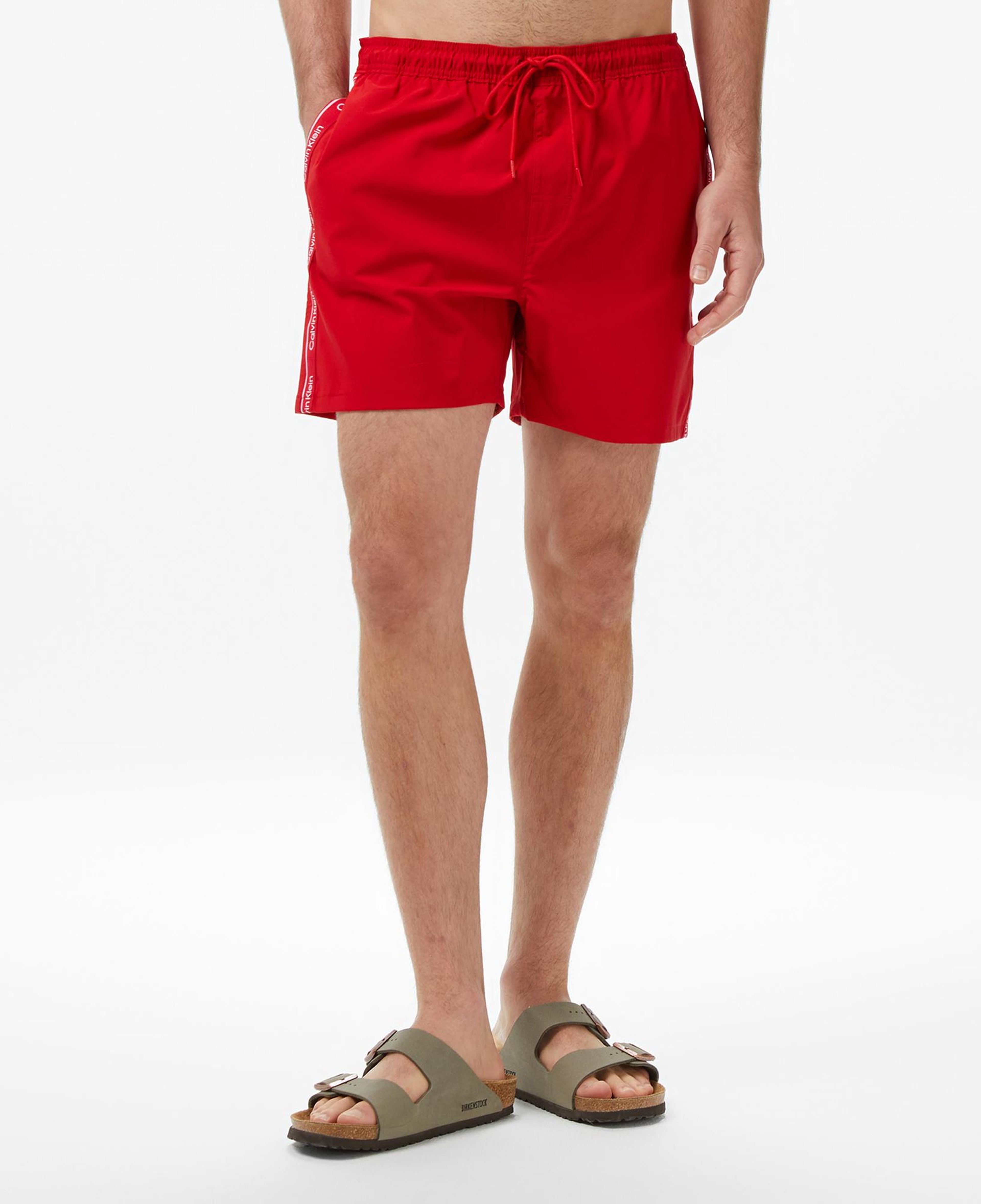 Calvin Klein Short Drawstring Erkek Kırmızı Deniz Şortu