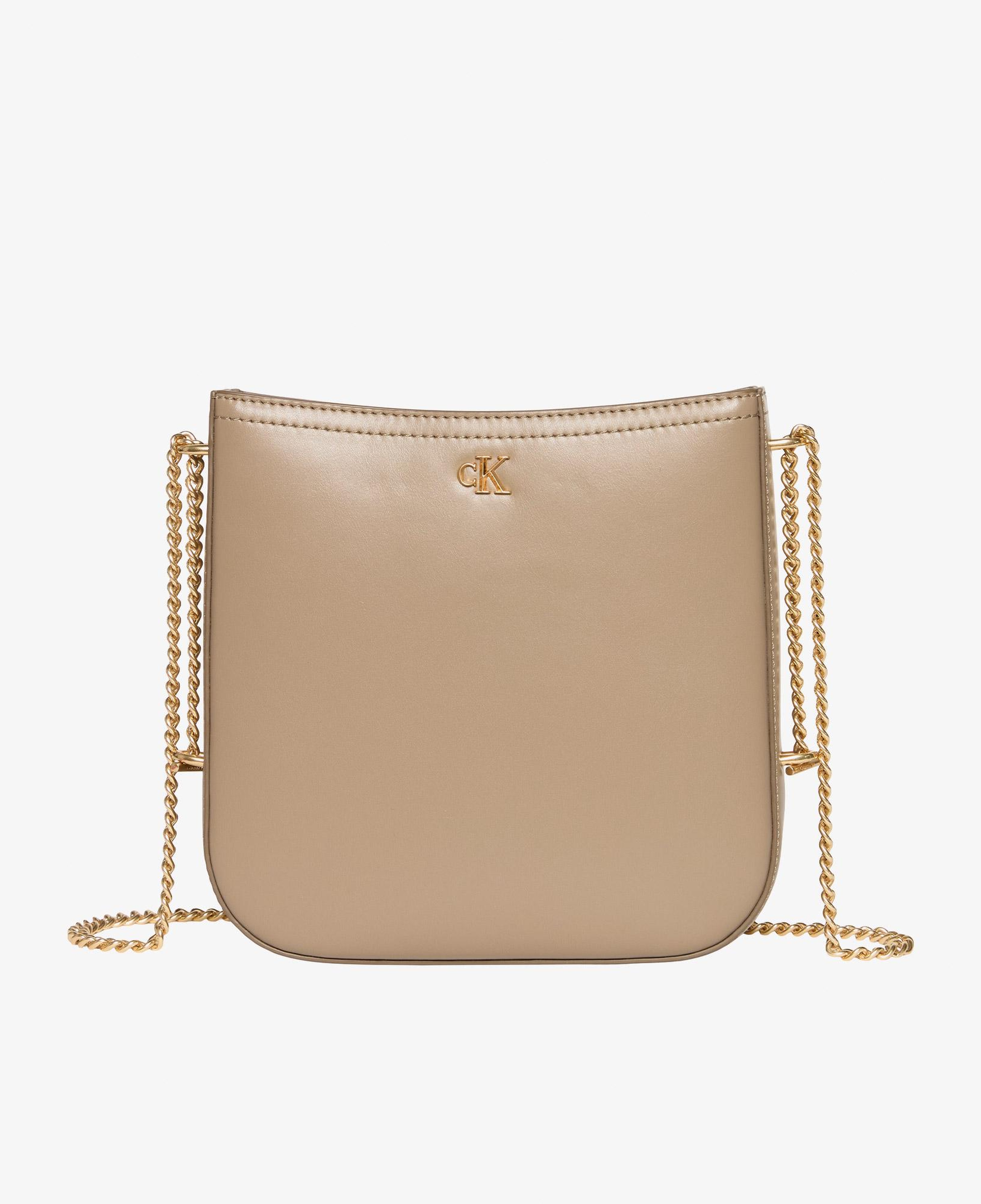 Calvin Klein Saddle With Chain Kadın Kahverengi Çapraz Çanta