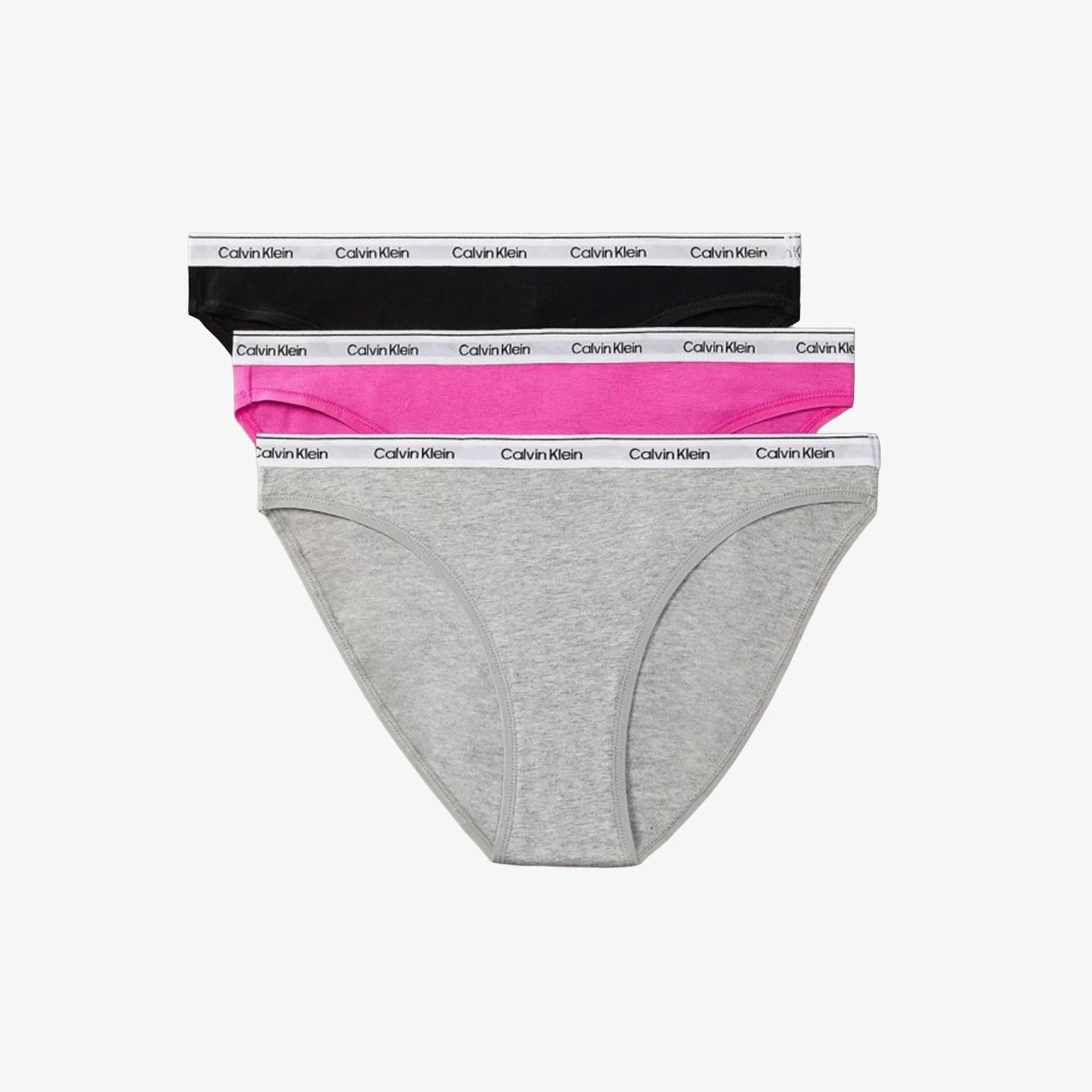 Calvin Klein 3'lü Kadın Mor Külot