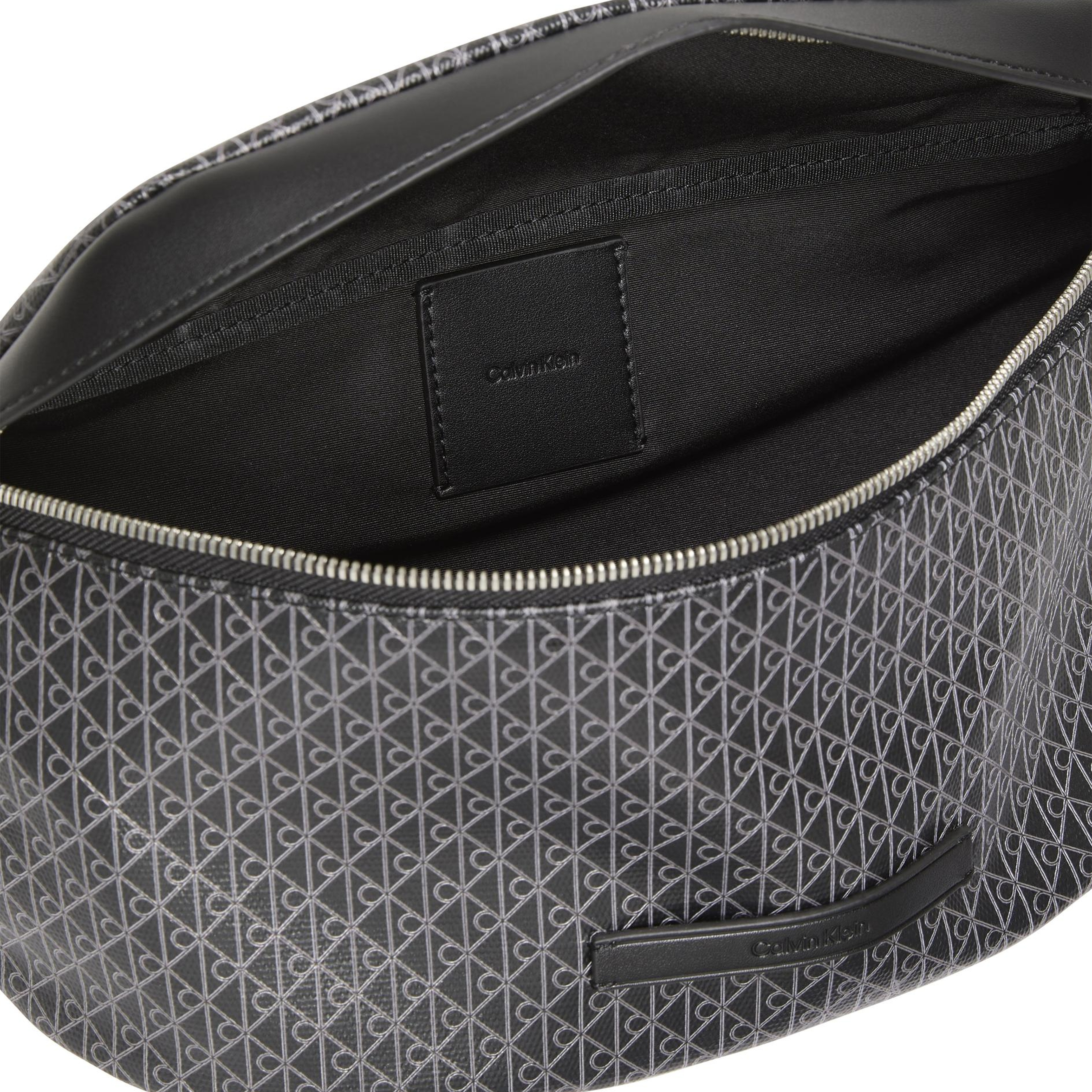 Calvin Klein Emblem Coated Waistbag Erkek Siyah Bel Çantası
